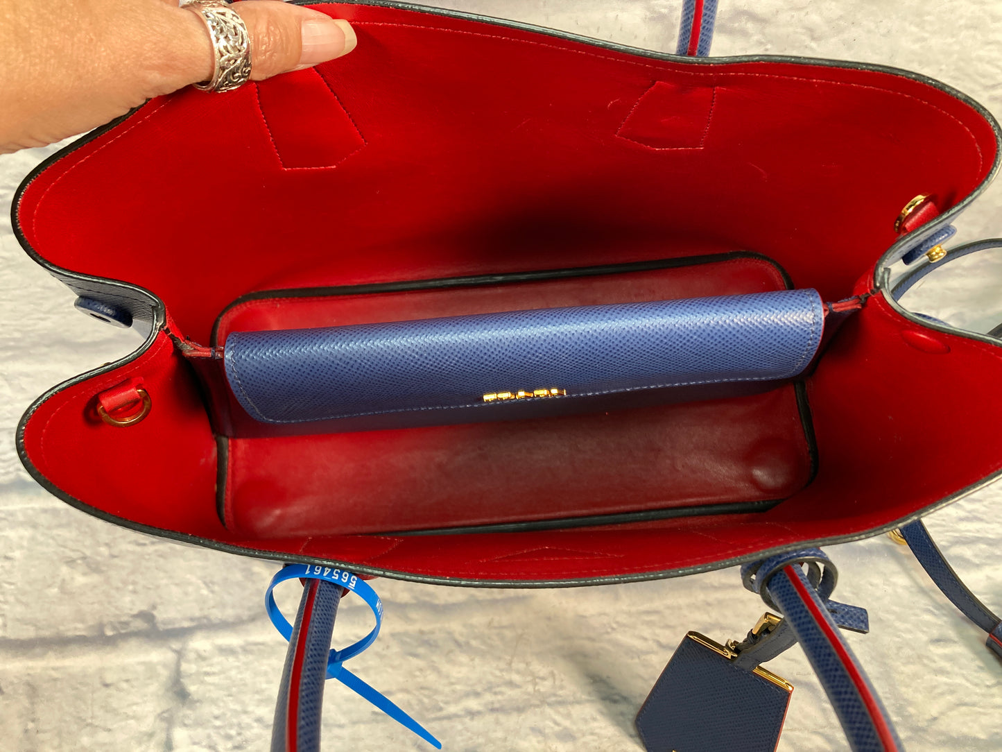 Handbag Luxury Designer By Prada, Size: Large