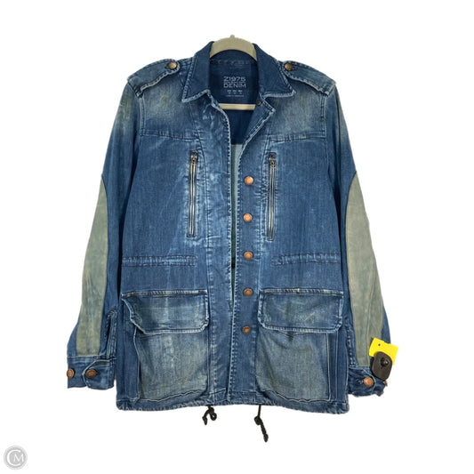 Jacket Denim By Zara In Blue Denim, Size: Xs