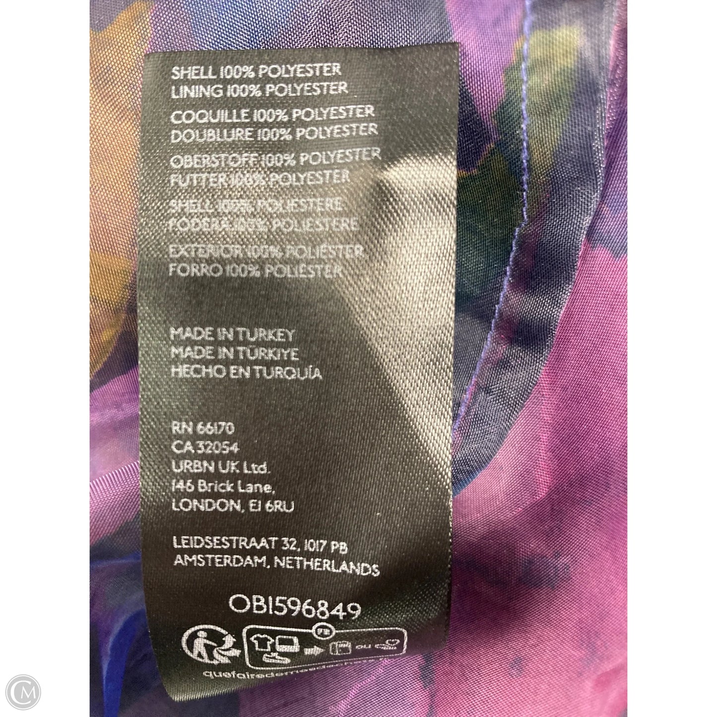 Blouse Long Sleeve By Anthropologie In Blue & Purple, Size: S