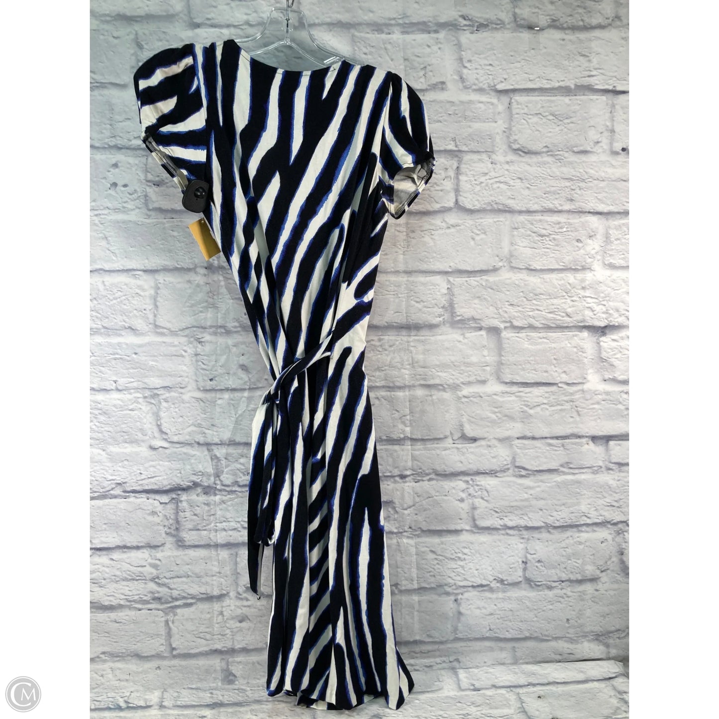 Dress Designer By Diane Von Furstenberg In Black & Blue, Size: S