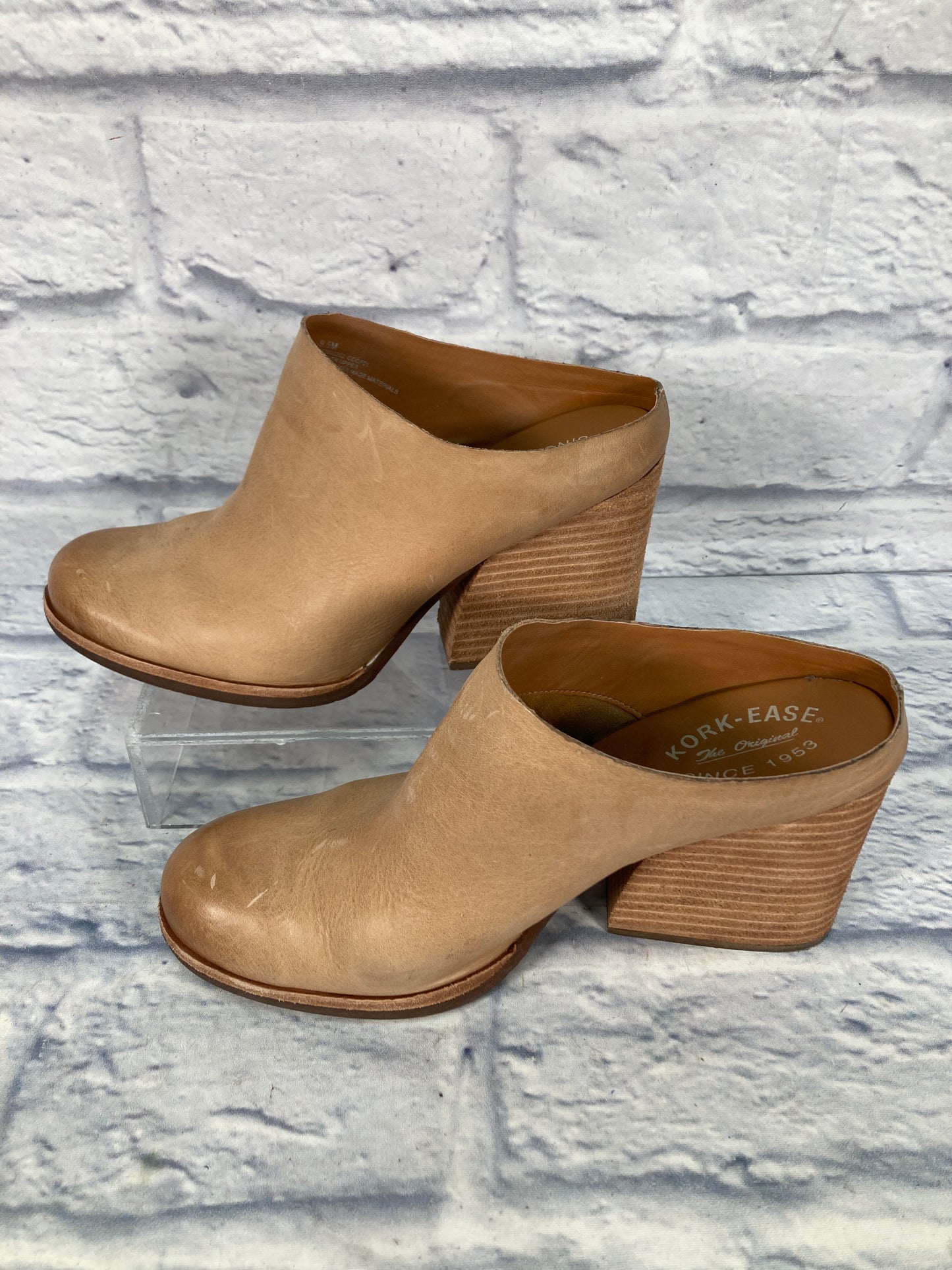 Boots Ankle Heels By Kork Ease In Tan, Size: 9.5