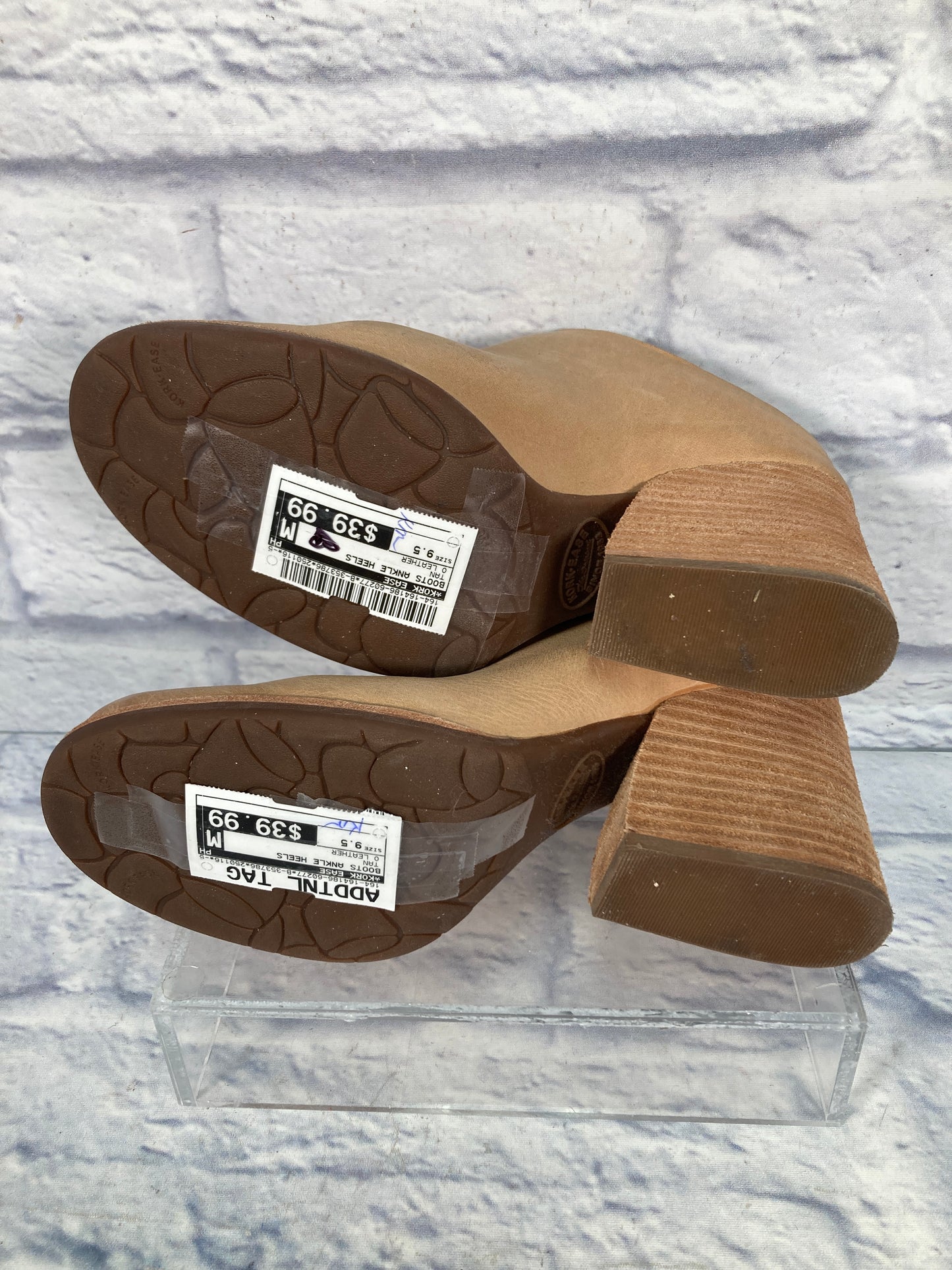 Boots Ankle Heels By Kork Ease In Tan, Size: 9.5