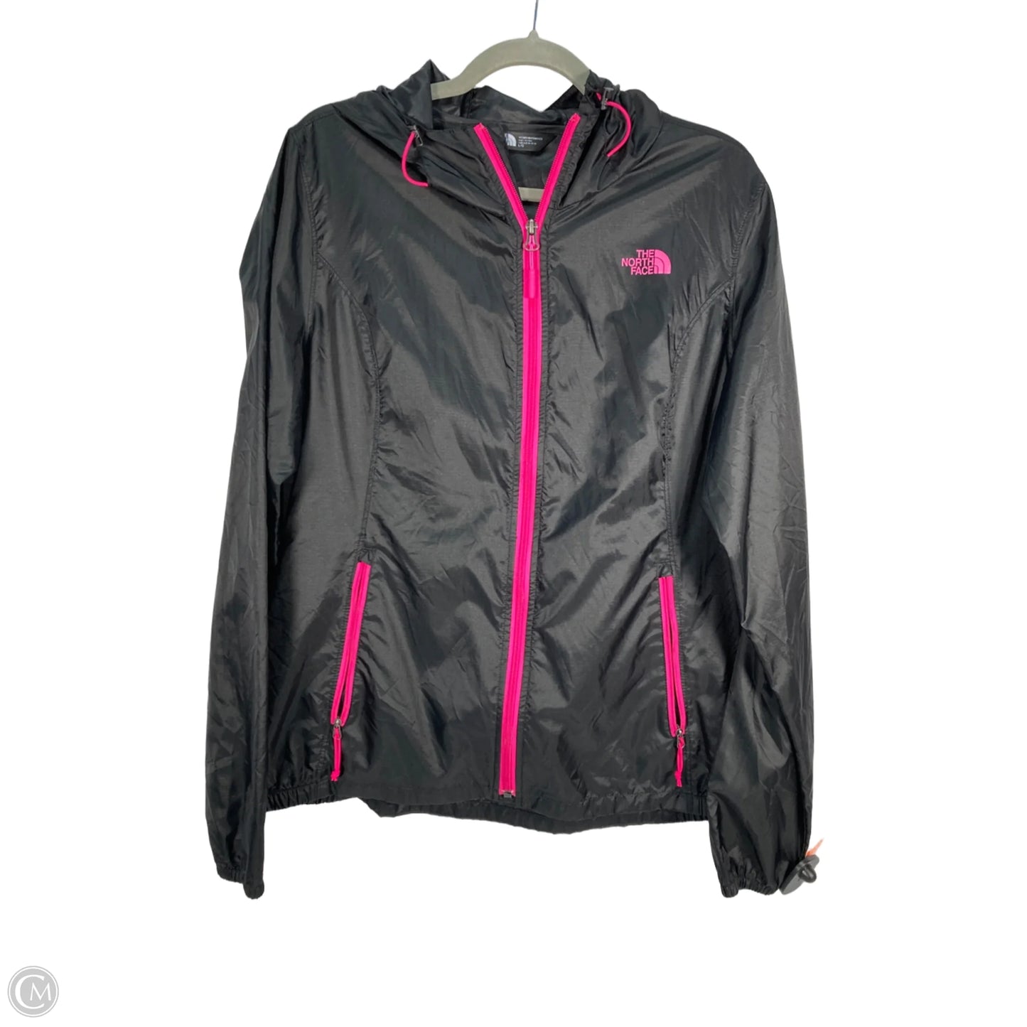 Jacket Windbreaker By The North Face In Black & Pink, Size: L