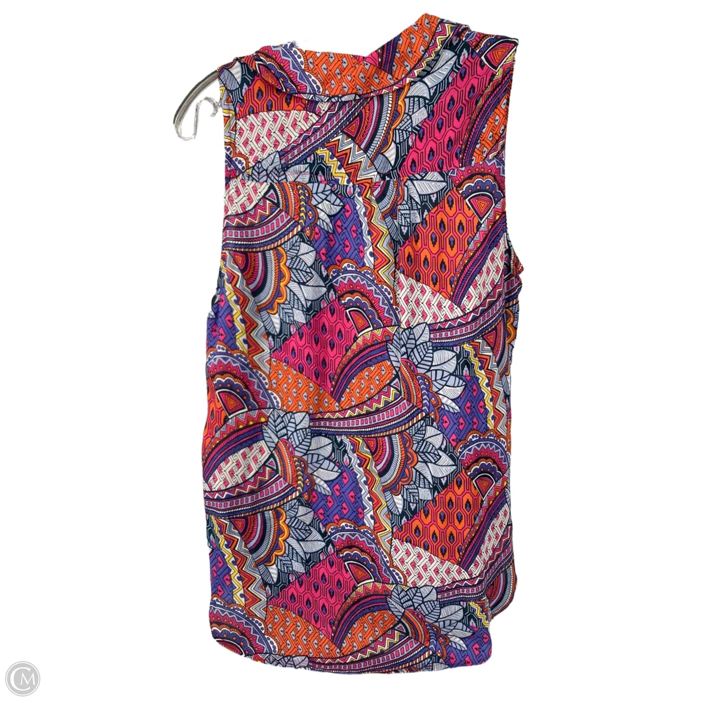 Top Sleeveless By Maeve In Blue & Pink, Size: Xs
