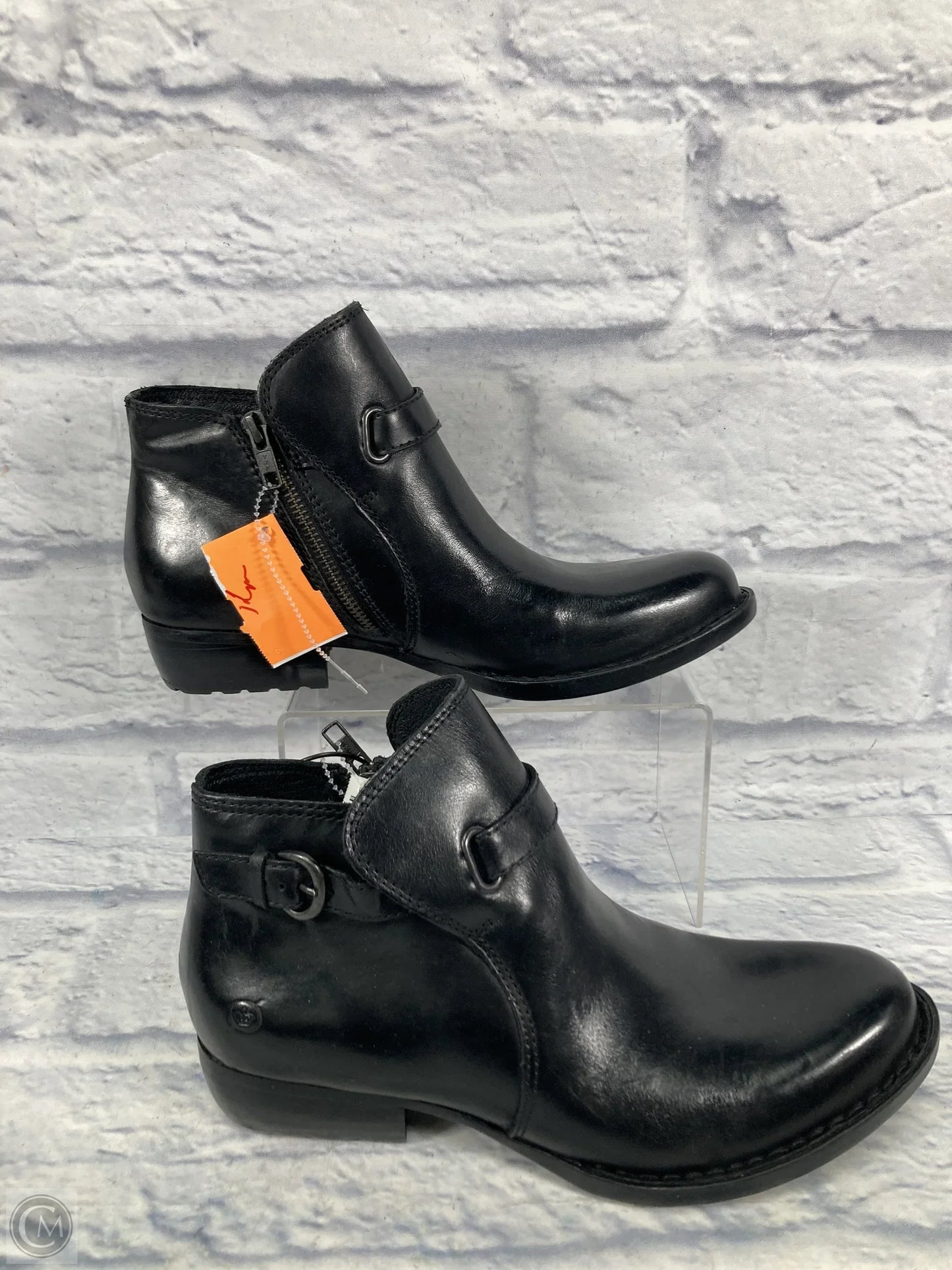 Boots Ankle Heels By Born In Black, Size: 8