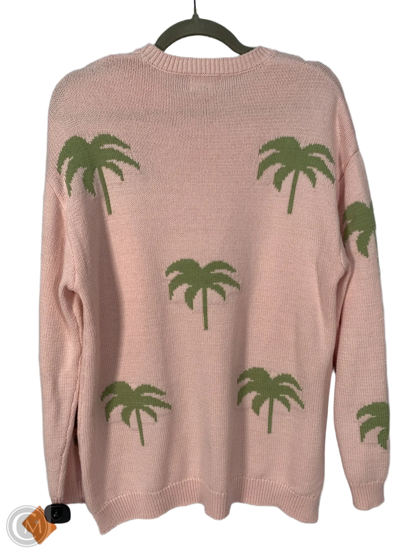 Sweater By Mumu In Green & Pink, Size: Xs
