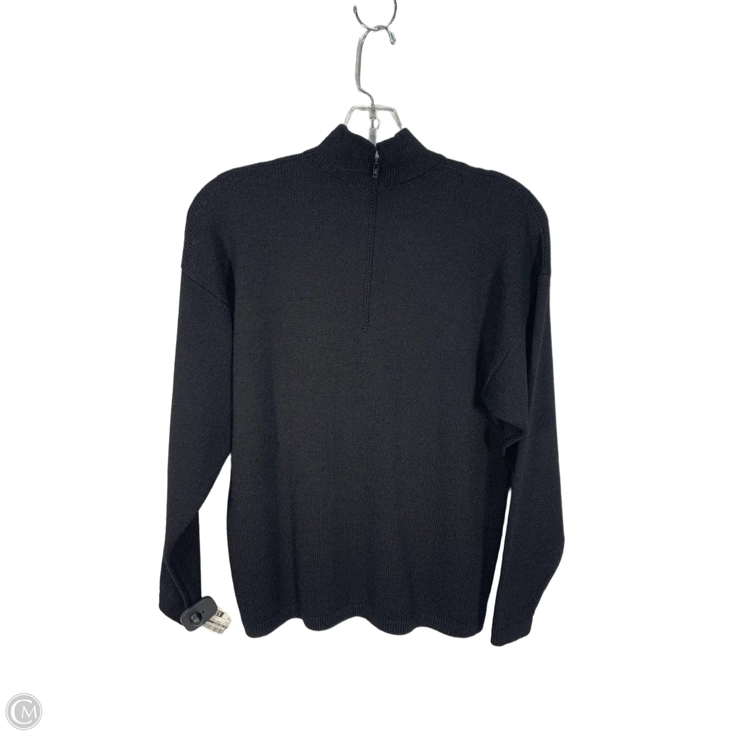 Top Long Sleeve Luxury Designer By St John Knits In Black, Size: M