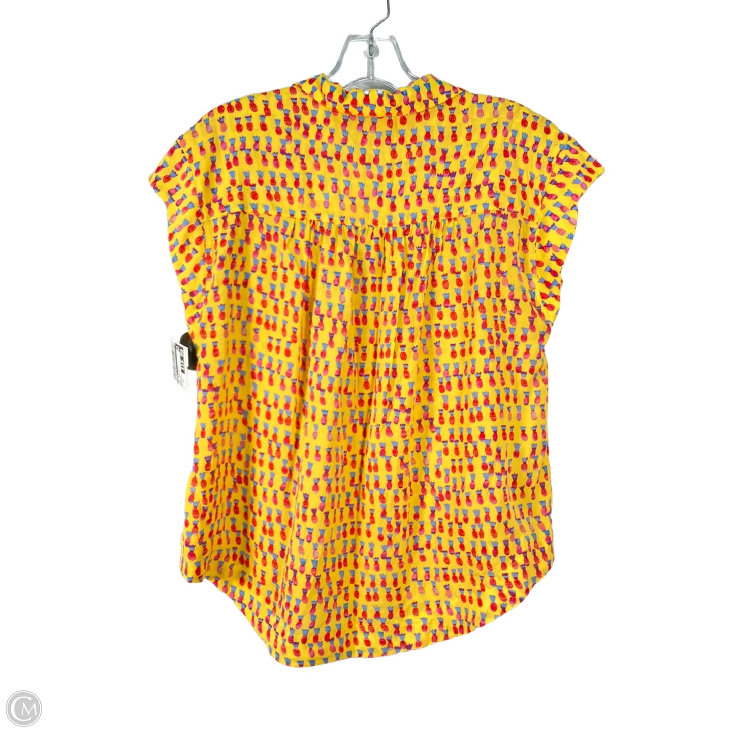 Top Sleeveless By Maeve In Red & Yellow, Size: Xs