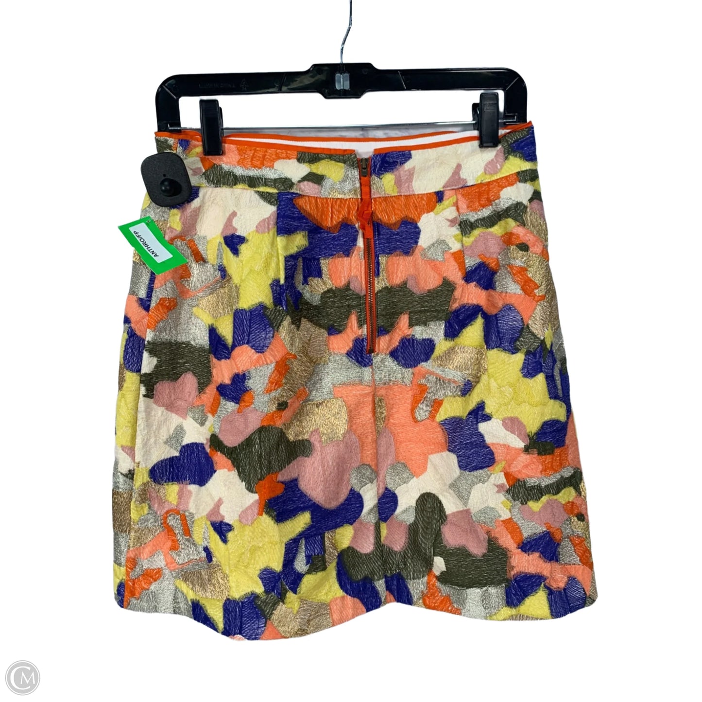 Skirt Mini & Short By Maeve In Orange & Tan, Size: 4