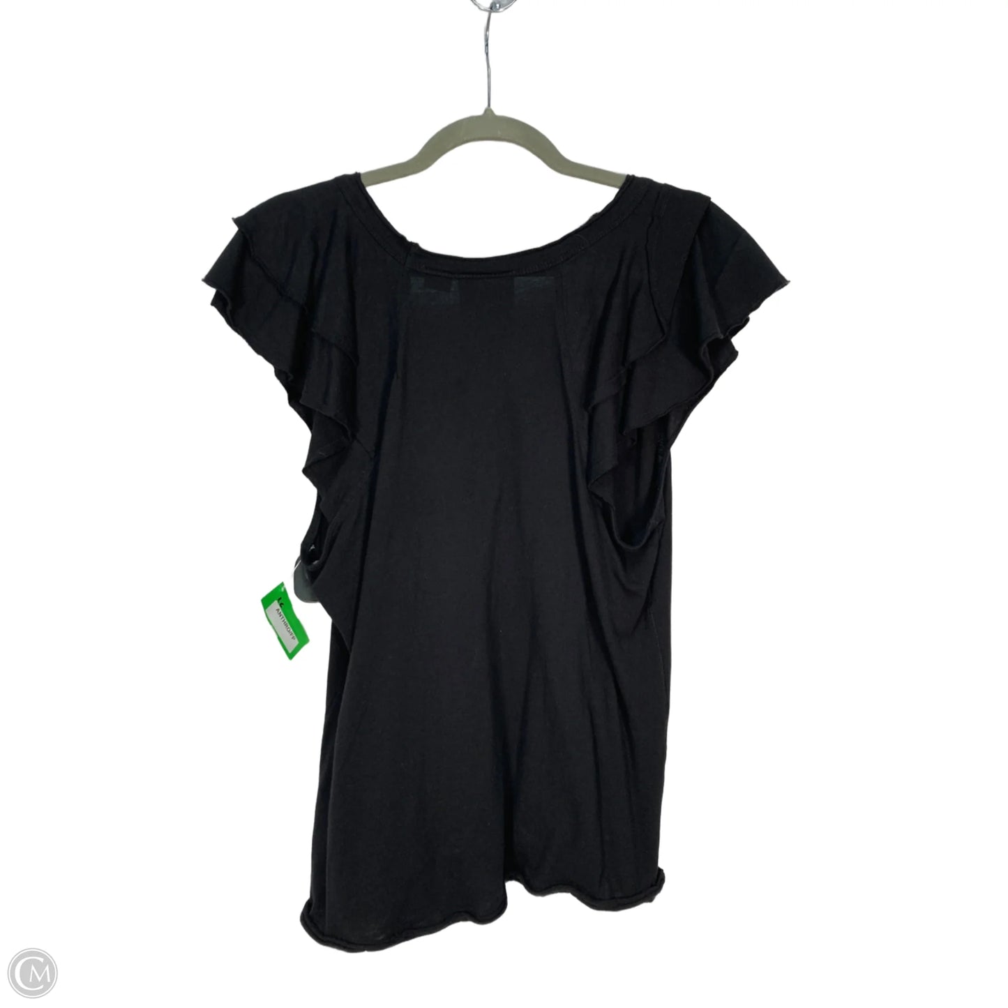 Top Short Sleeve By Maeve In Black, Size: L