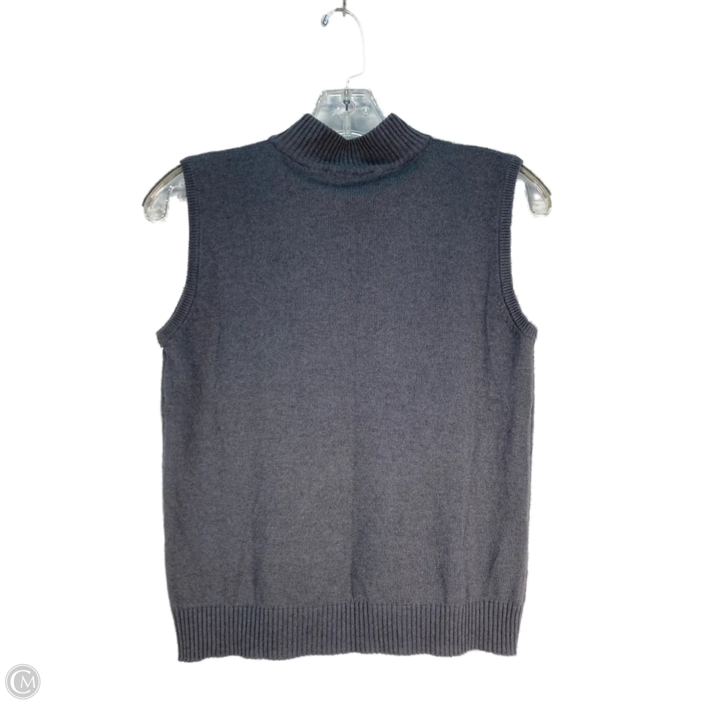 Vest Sweater By Clothes Mentor In Grey, Size: S