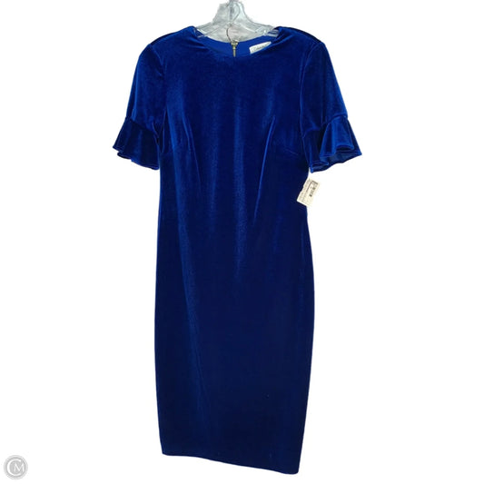 Dress Party Midi By Calvin Klein In Blue, Size: S