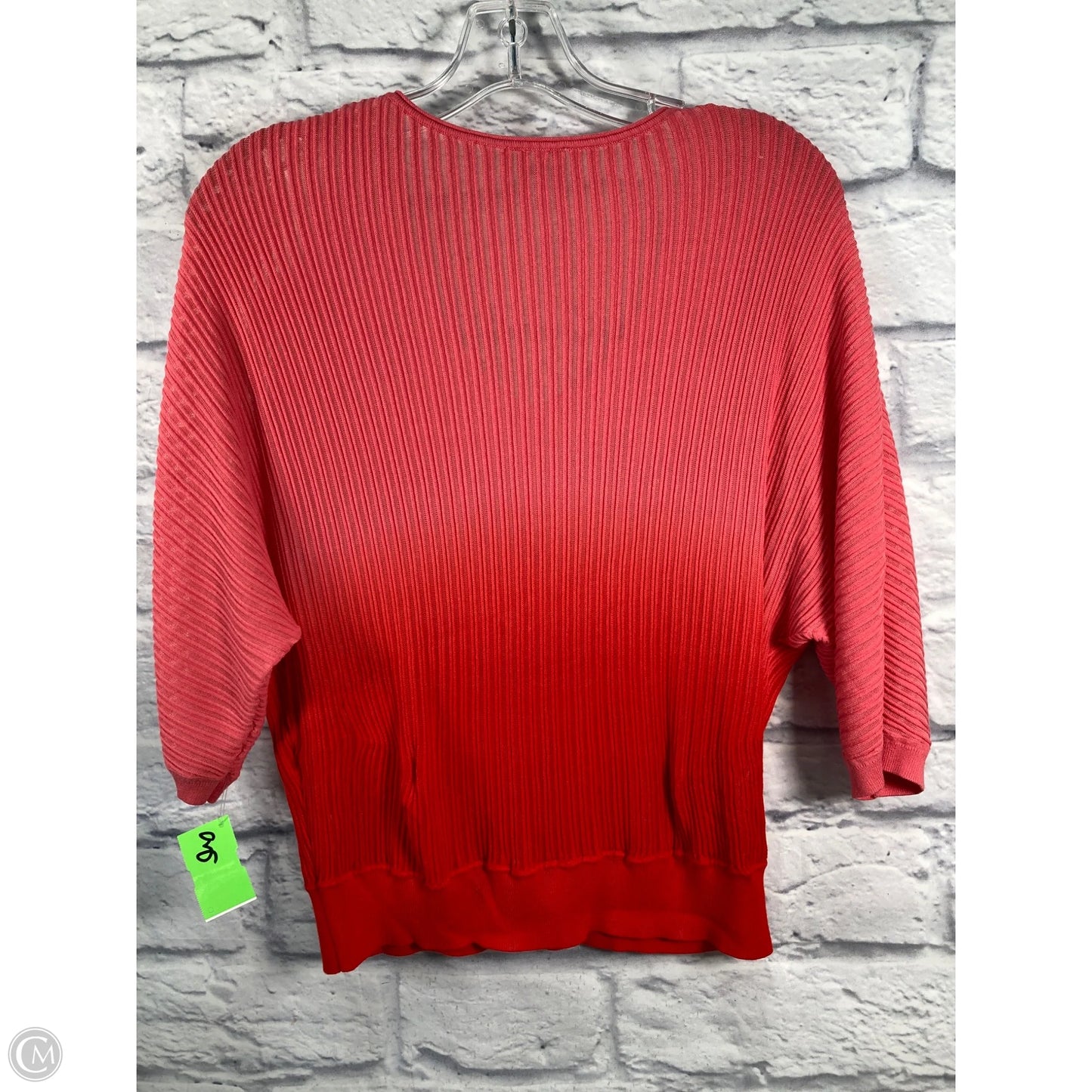 Top Short Sleeve By Chicos In Pink & Red, Size: S