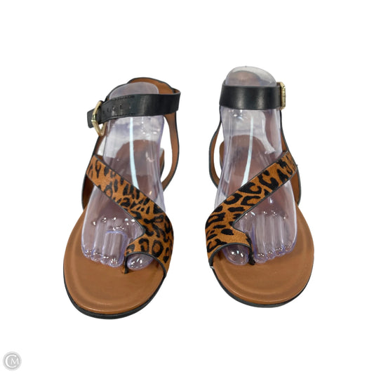 Sandals Flats By Naturalizer In Animal Print, Size: 8.5