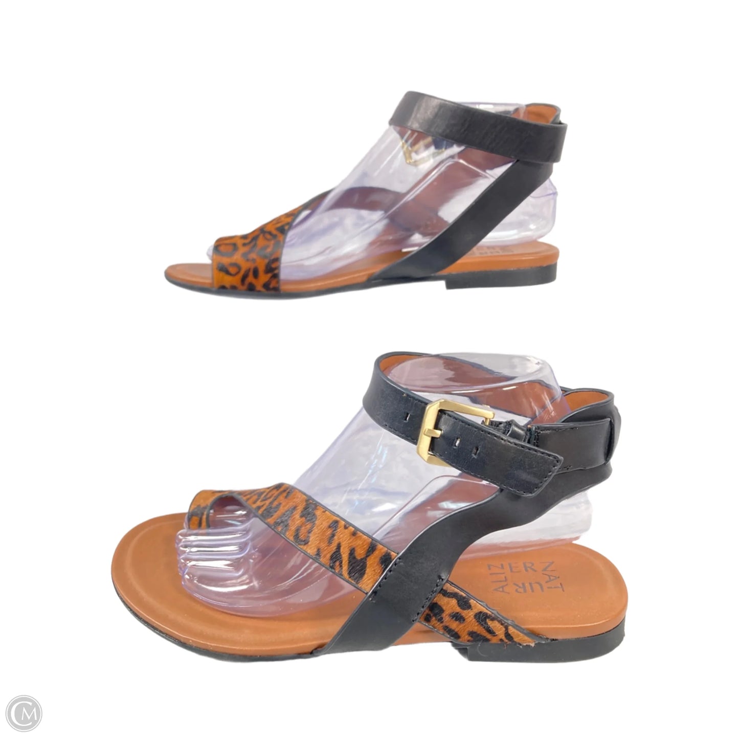 Sandals Flats By Naturalizer In Animal Print, Size: 8.5