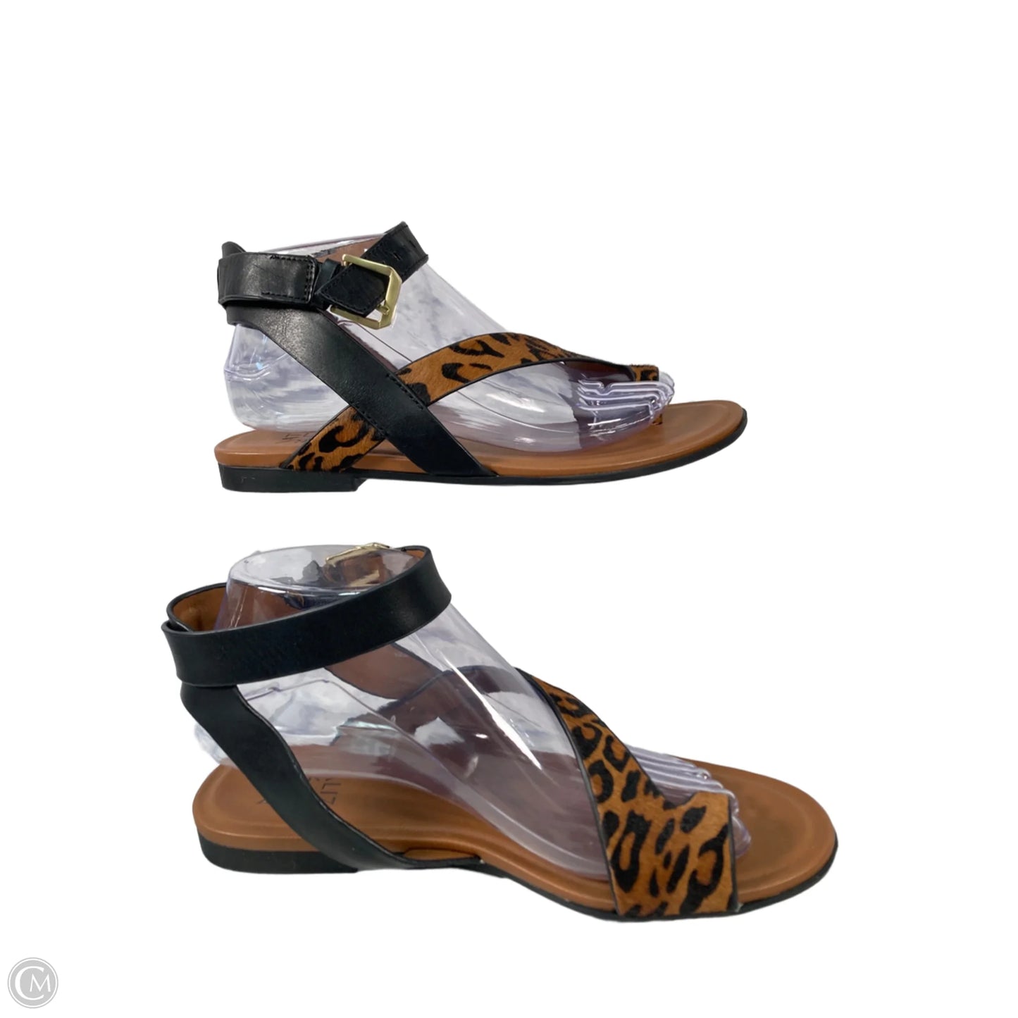 Sandals Flats By Naturalizer In Animal Print, Size: 8.5