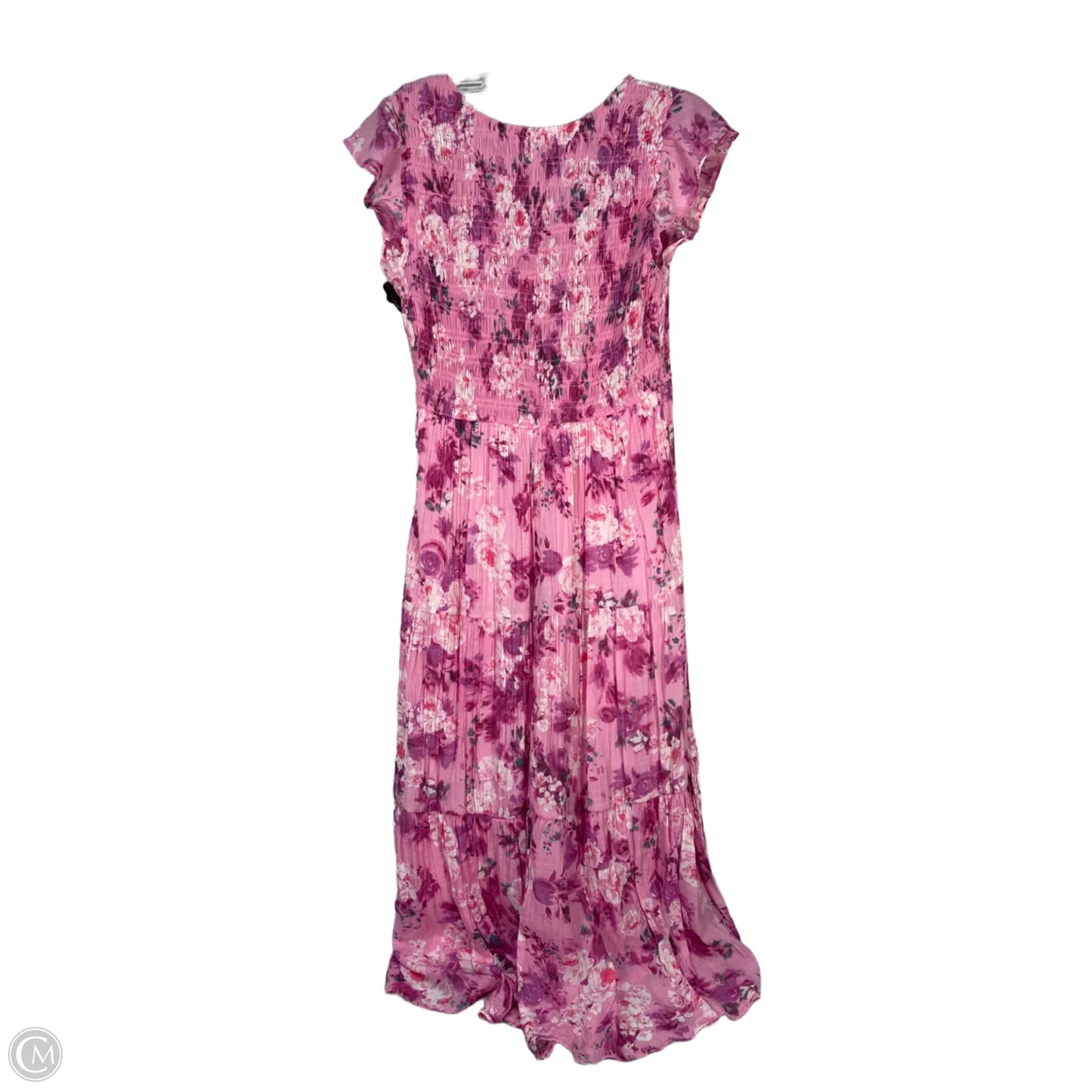 Dress Party Long By Clothes Mentor In Pink & Purple, Size: L