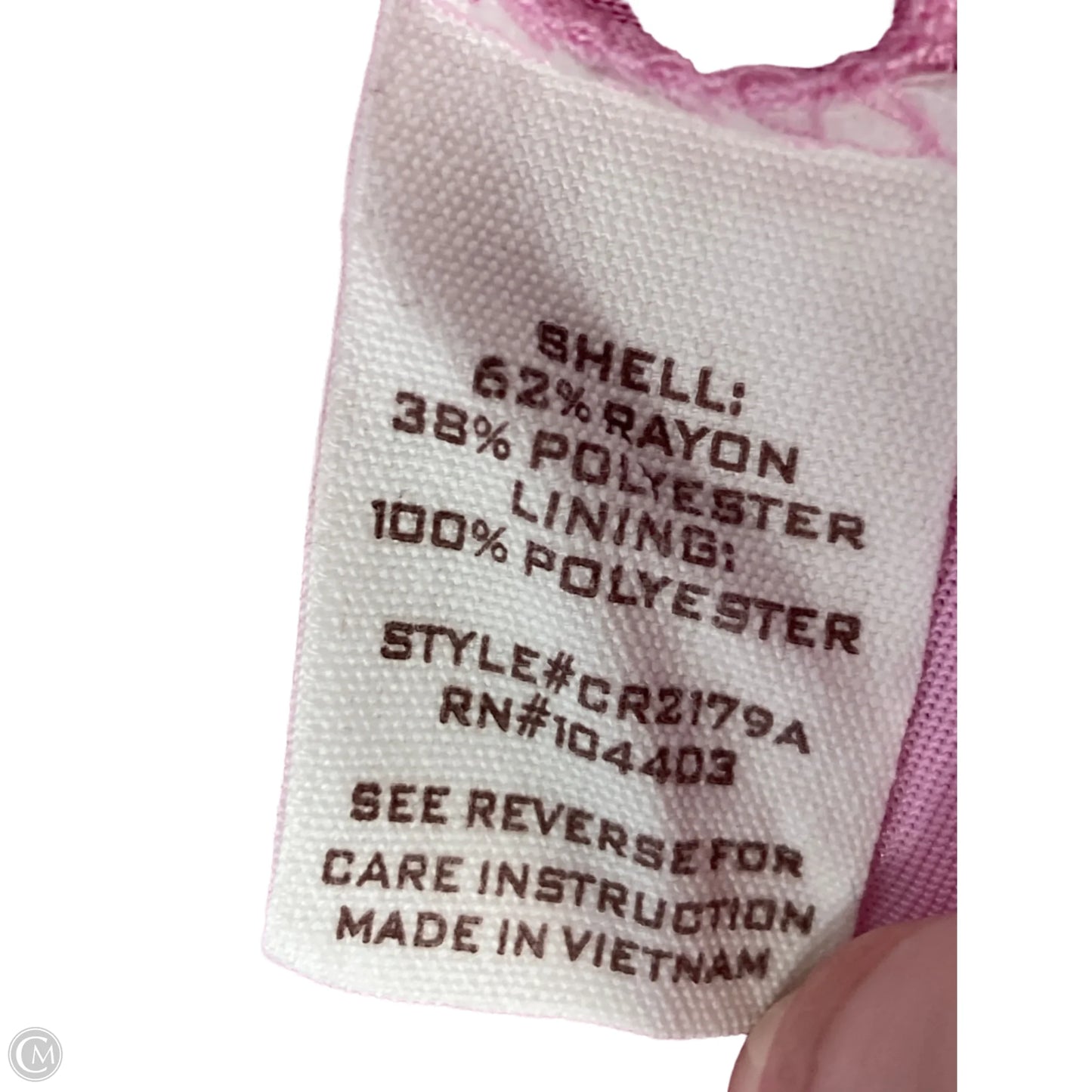 Dress Party Long By Clothes Mentor In Pink & Purple, Size: L