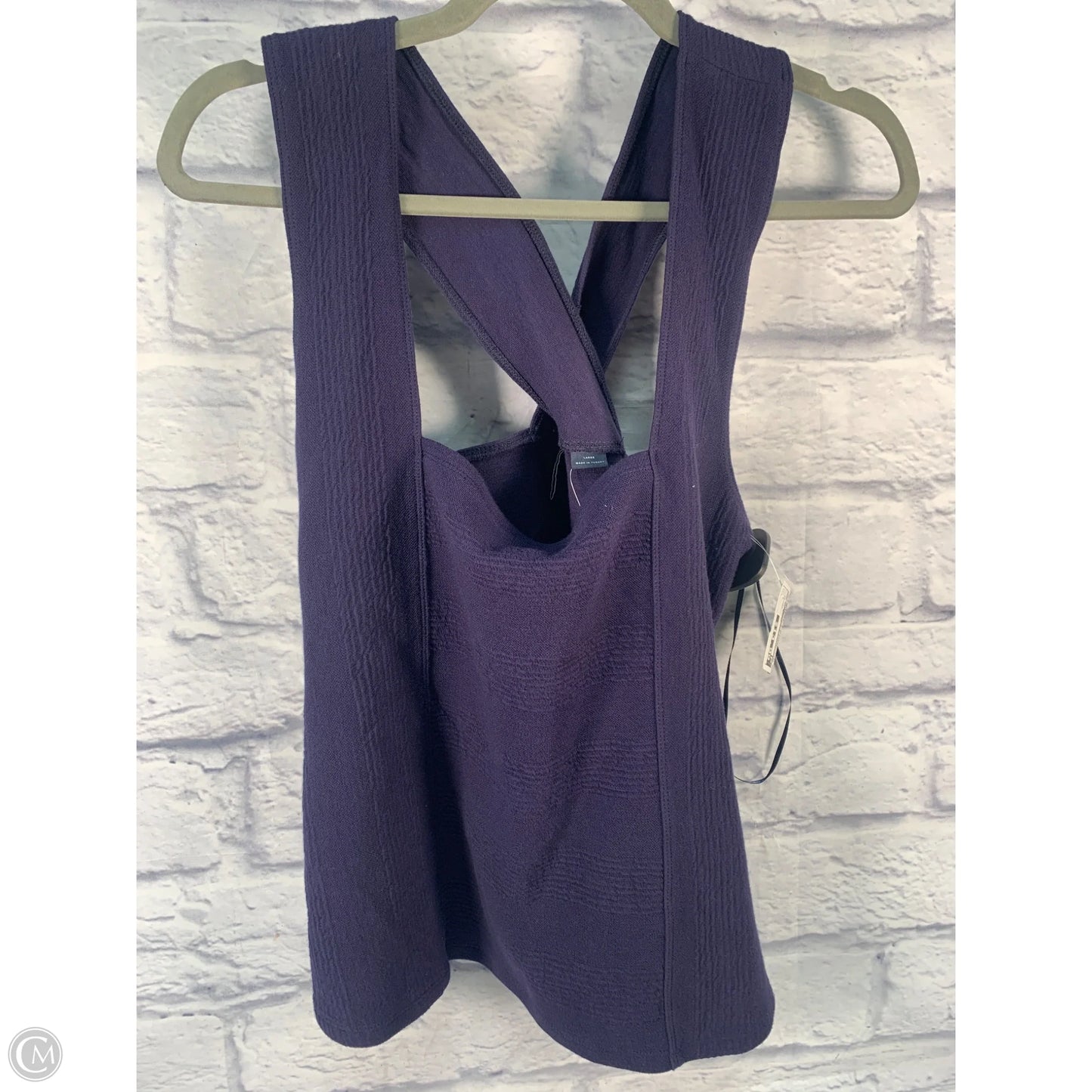 Top Short Sleeve Basic By Maeve In Blue, Size: L