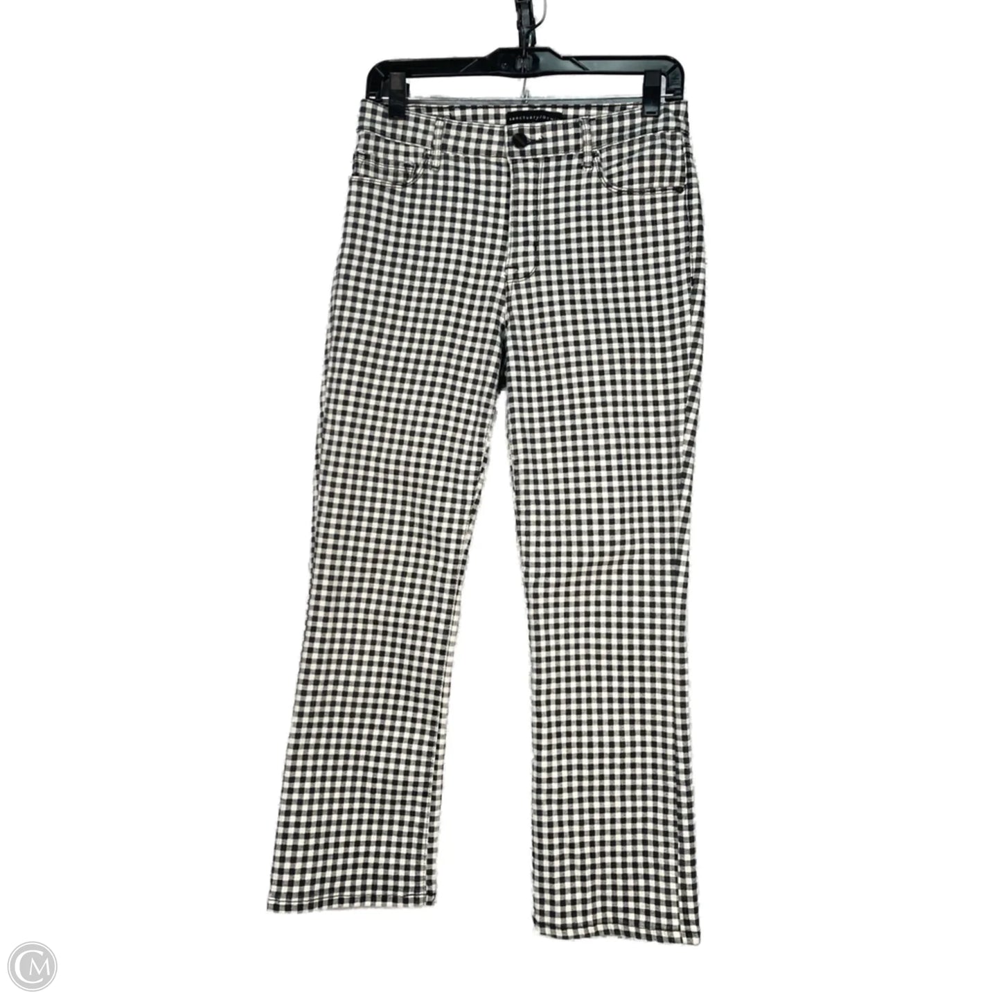 Jeans Straight By Sanctuary In Black & White, Size: 4