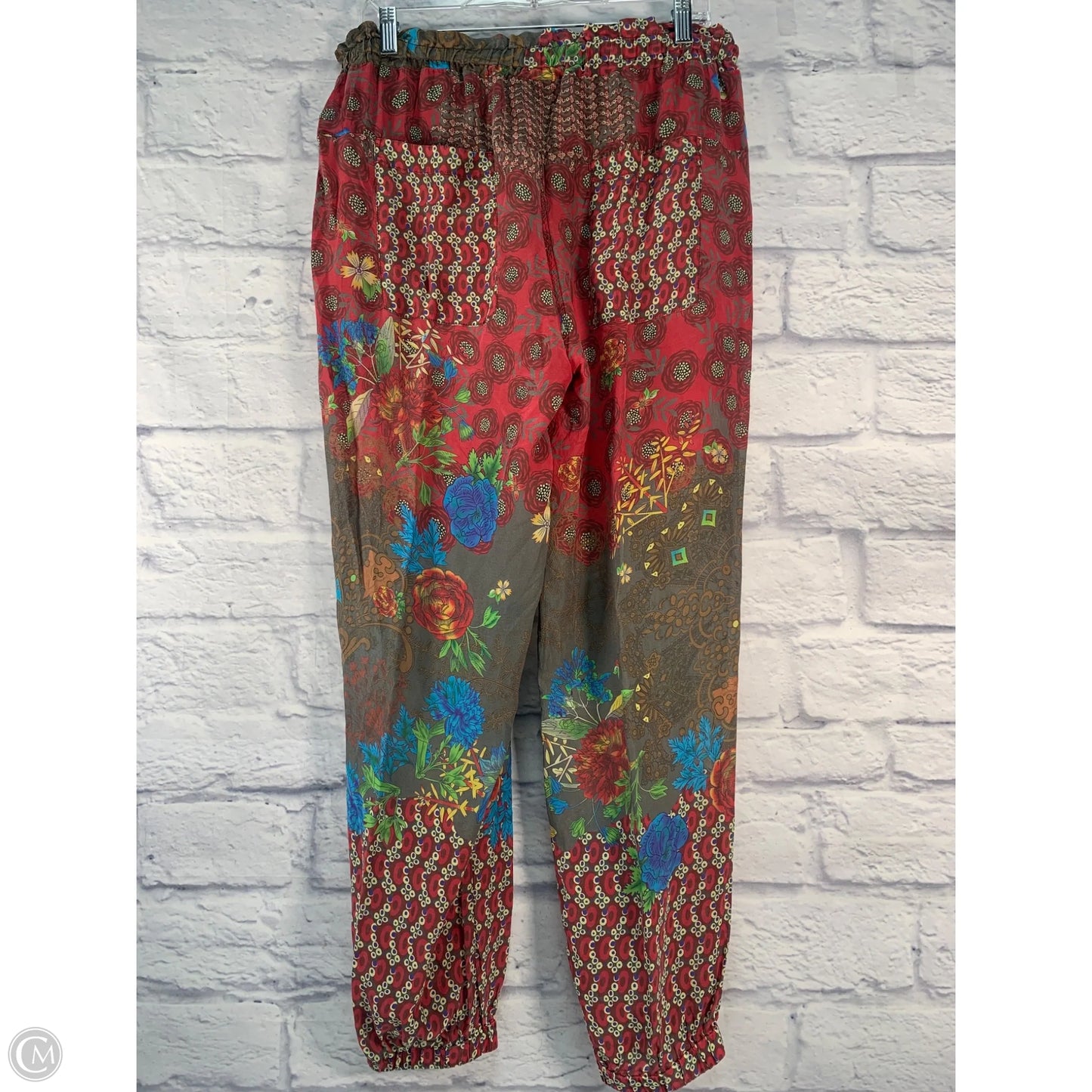 Pants Joggers By Johnny Was In Brown & Red, Size: 6
