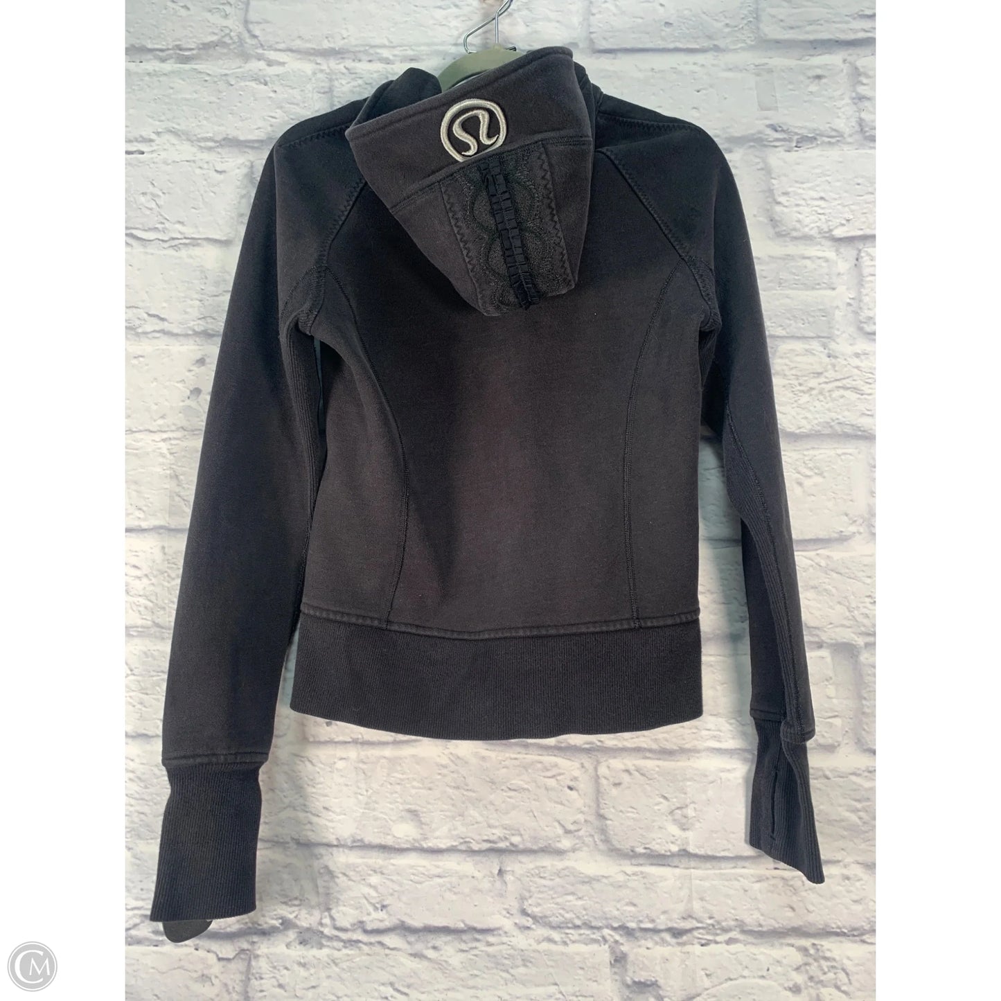 Athletic Jacket By Lululemon In Black, Size: Xs