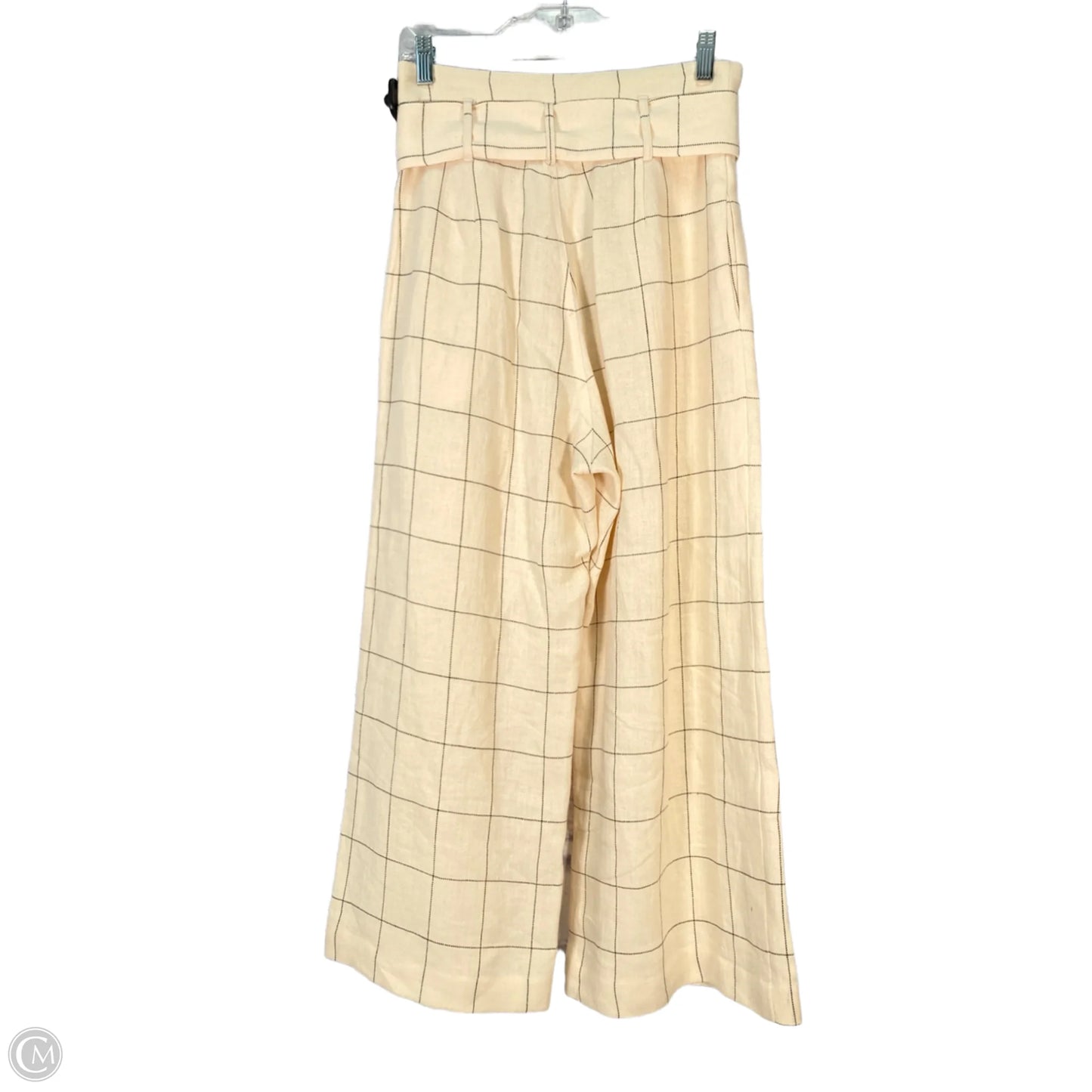 Pants Linen By Anthropologie In Black & Cream, Size: 4