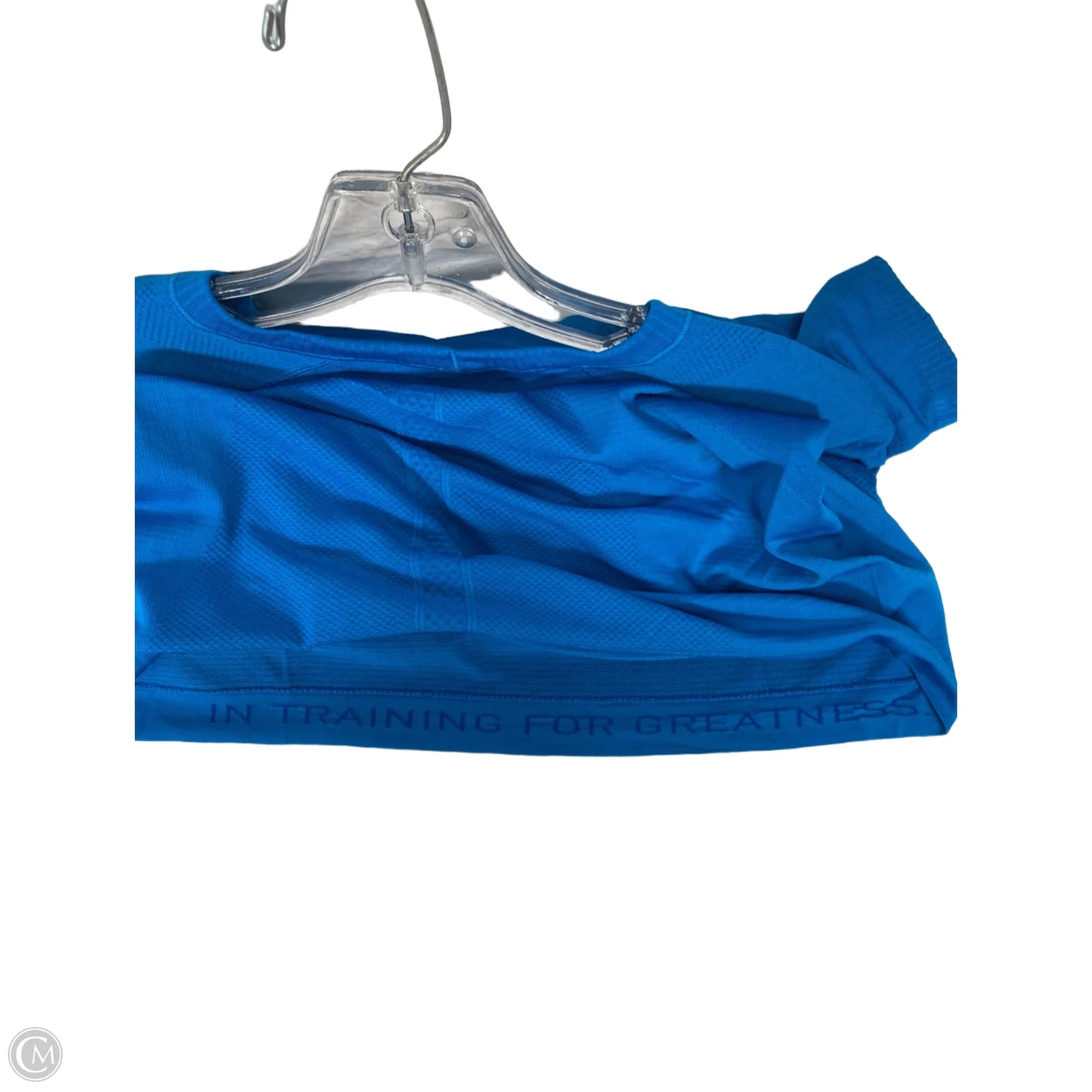 Athletic Top Short Sleeve By Lululemon In Blue, Size: M