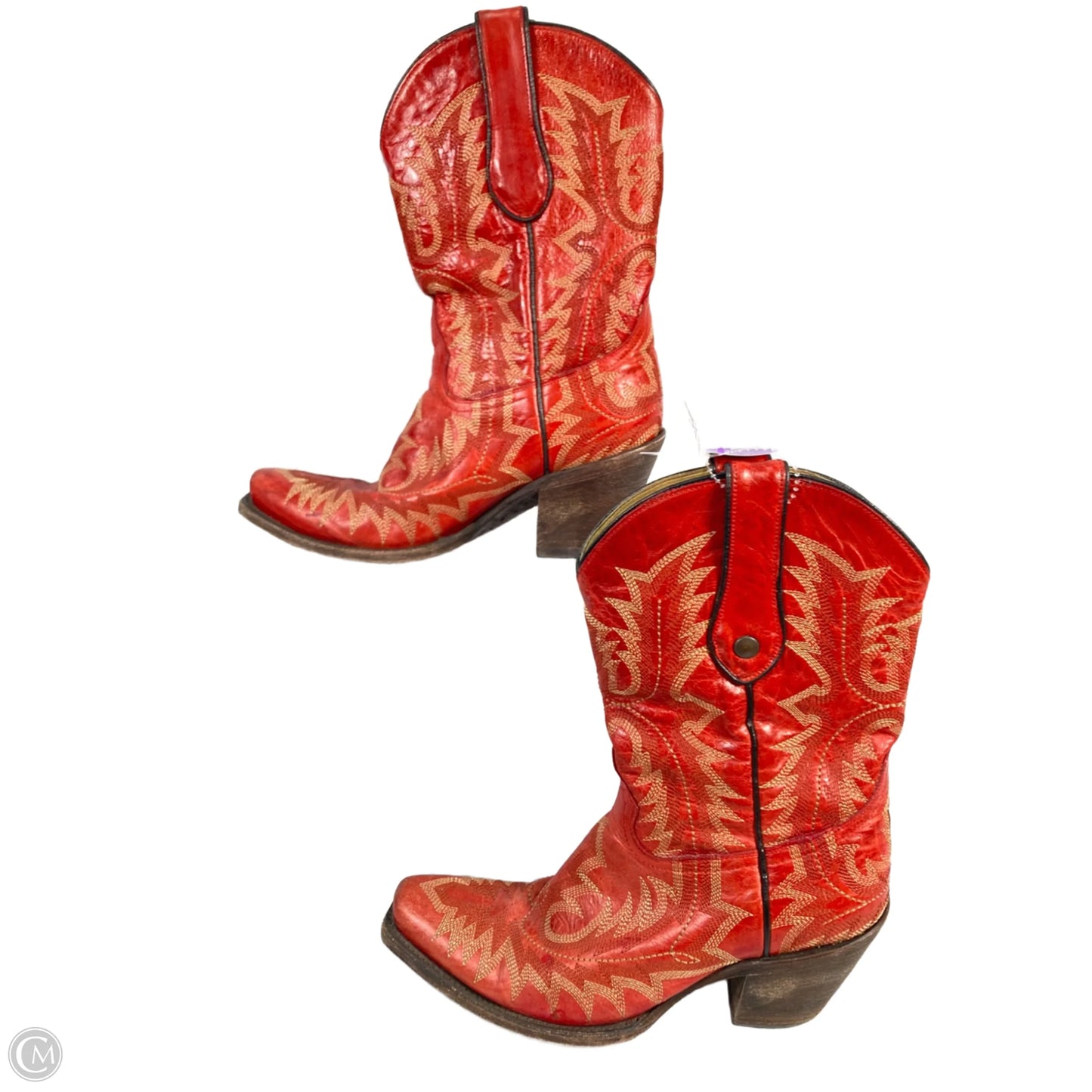 Boots Western By Corral In Red & Tan, Size: 7
