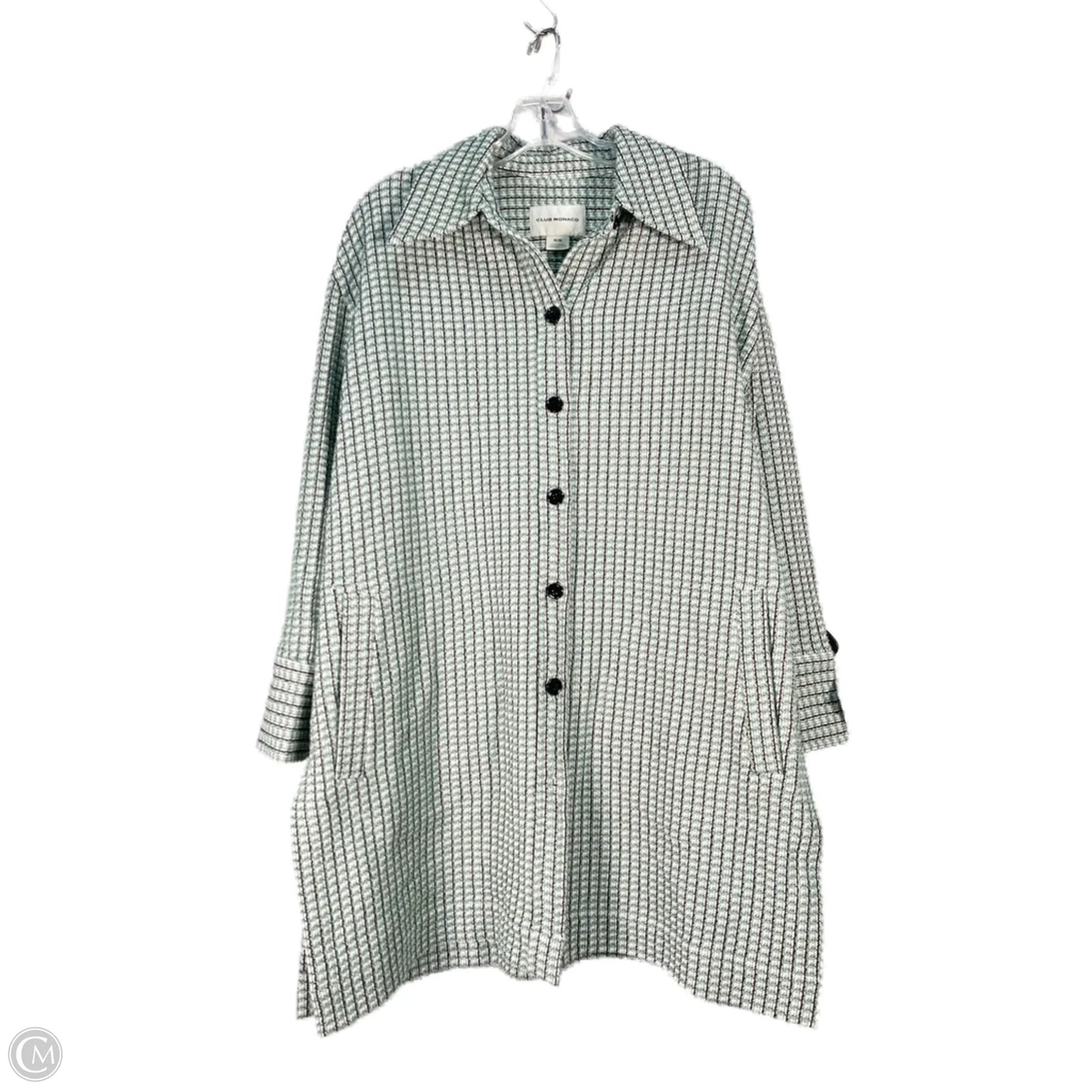 Coat Other By Club Monaco In Green & White, Size: M