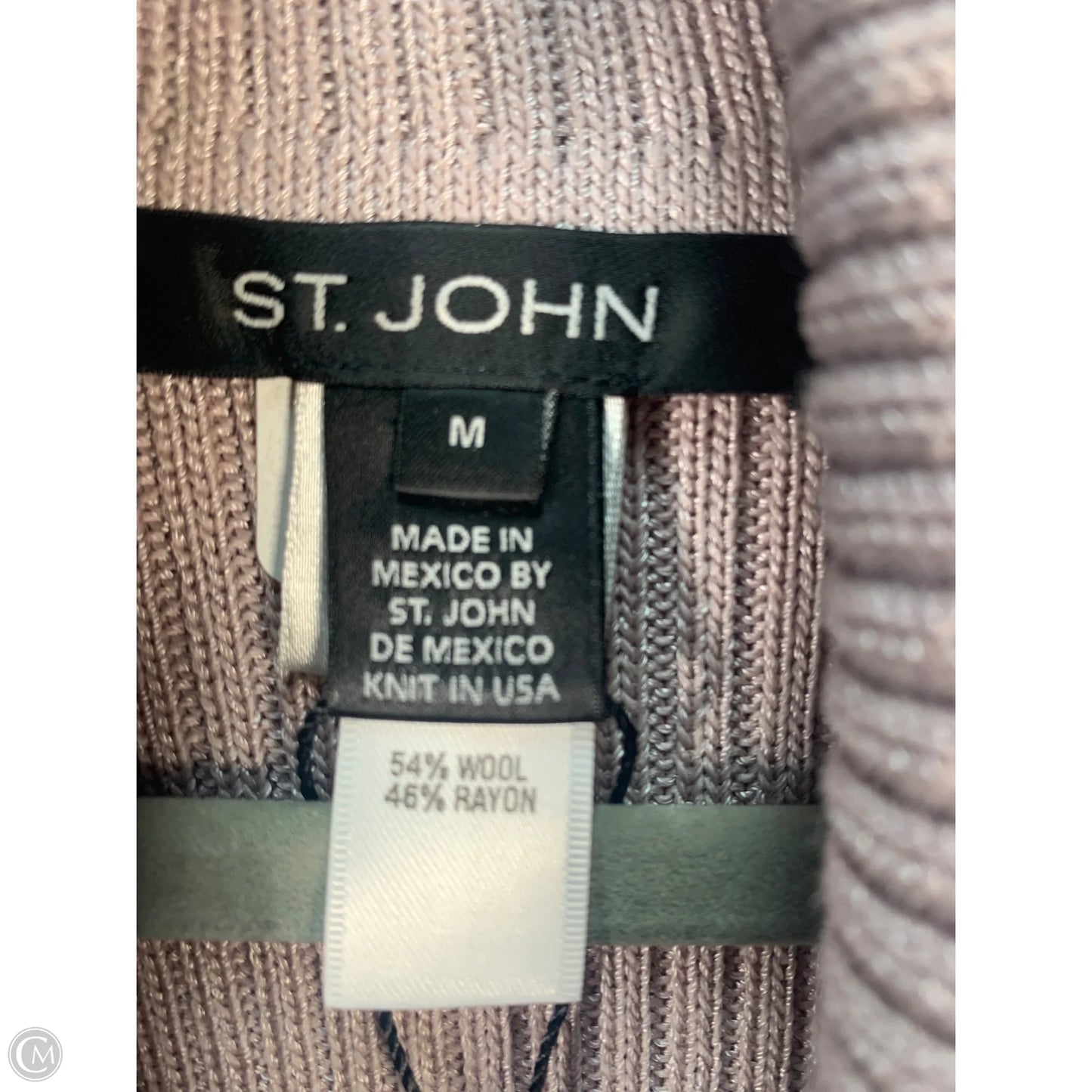 Sweater Designer By St John Collection In Pink, Size: M