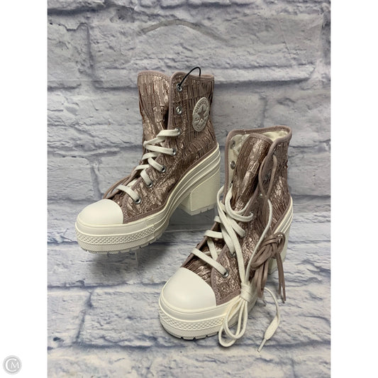 Boots Ankle Heels By Converse In Pink & White, Size: 7
