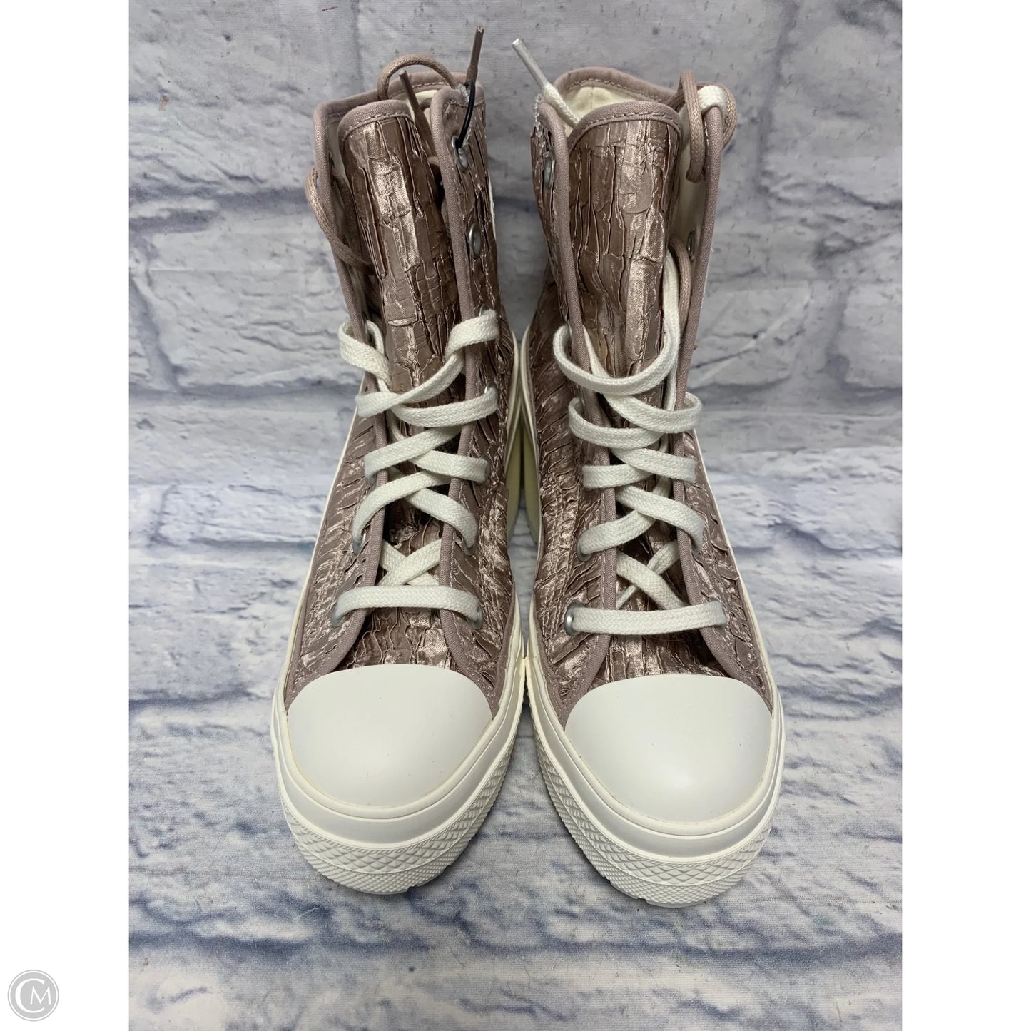 Boots Ankle Heels By Converse In Pink & White, Size: 7