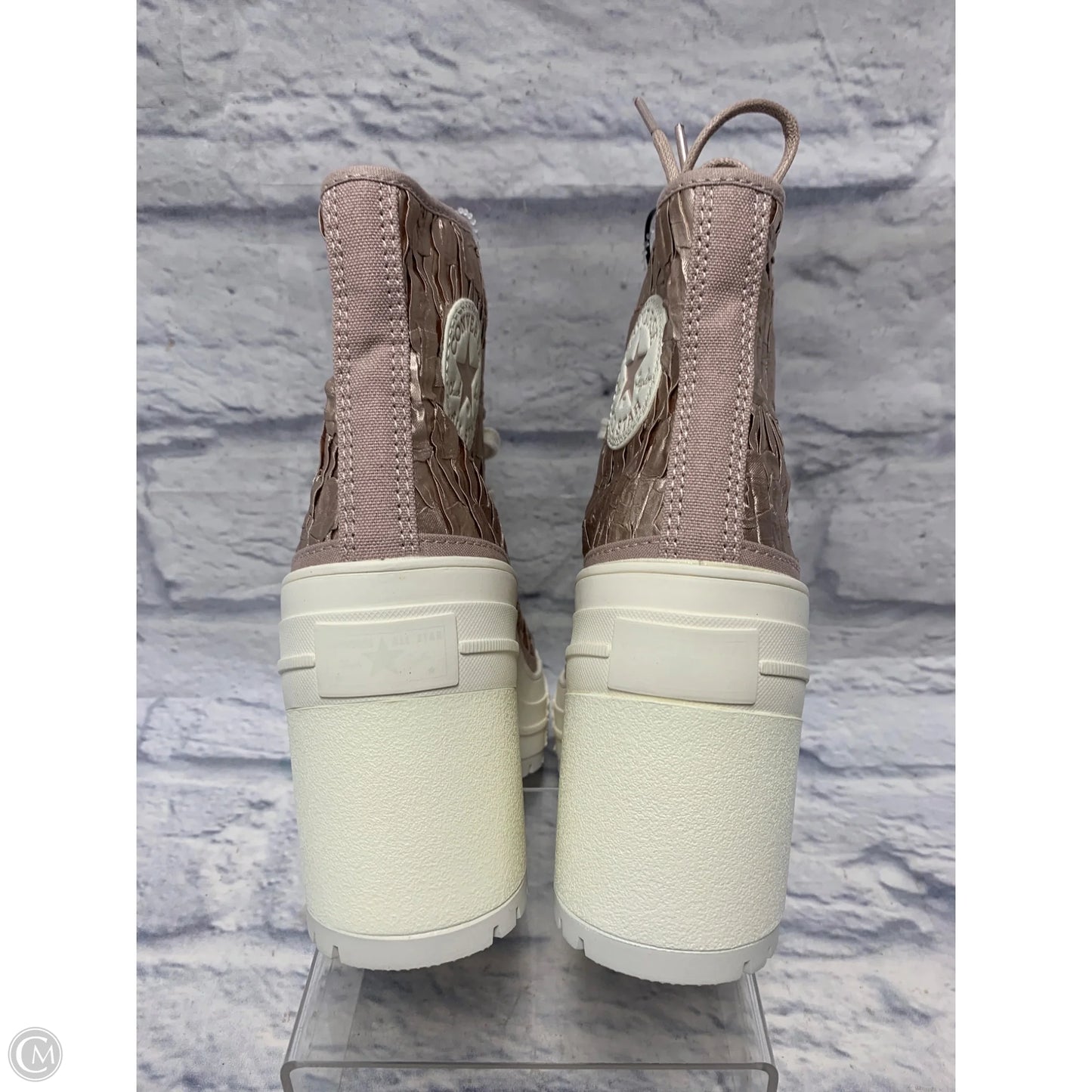 Boots Ankle Heels By Converse In Pink & White, Size: 7