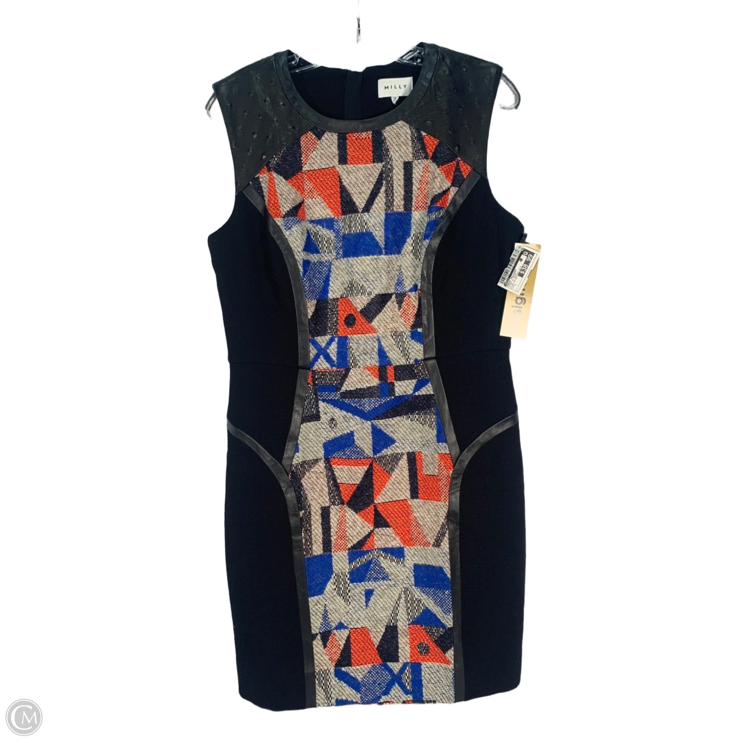 Dress Designer By Milly In Black & Cream, Size: L