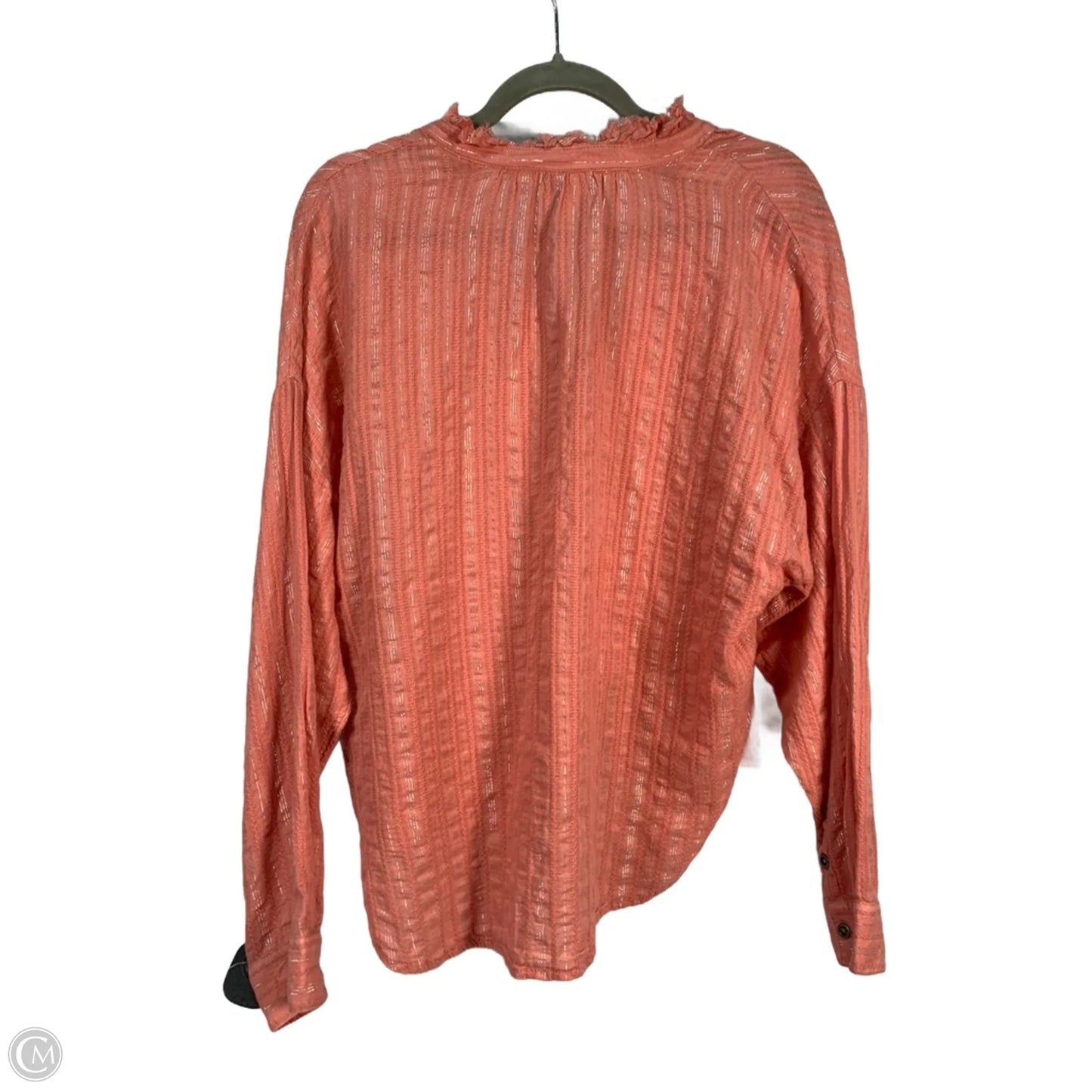 Top Long Sleeve By Pilcro In Pink, Size: S