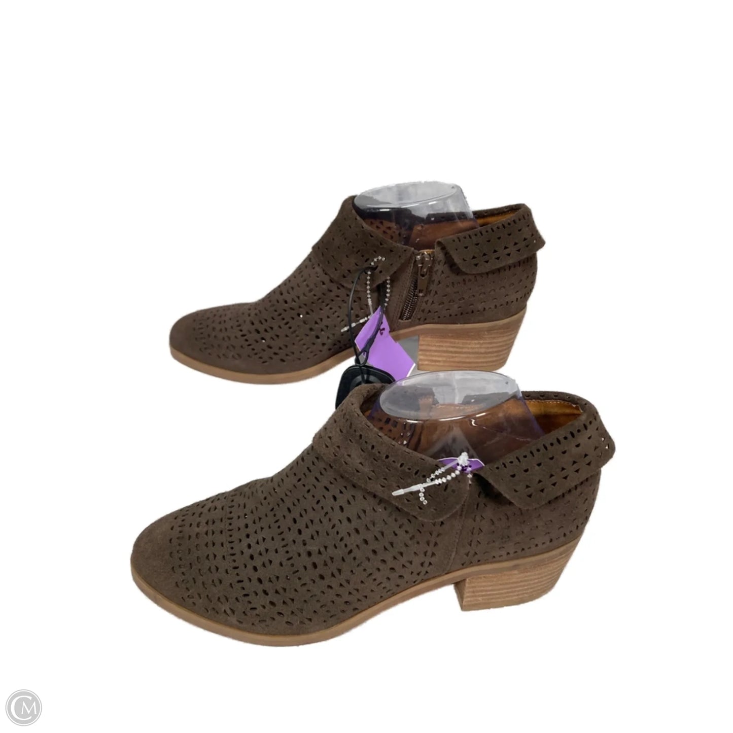 Shoes Heels Block By Crown Vintage In Brown, Size: 10