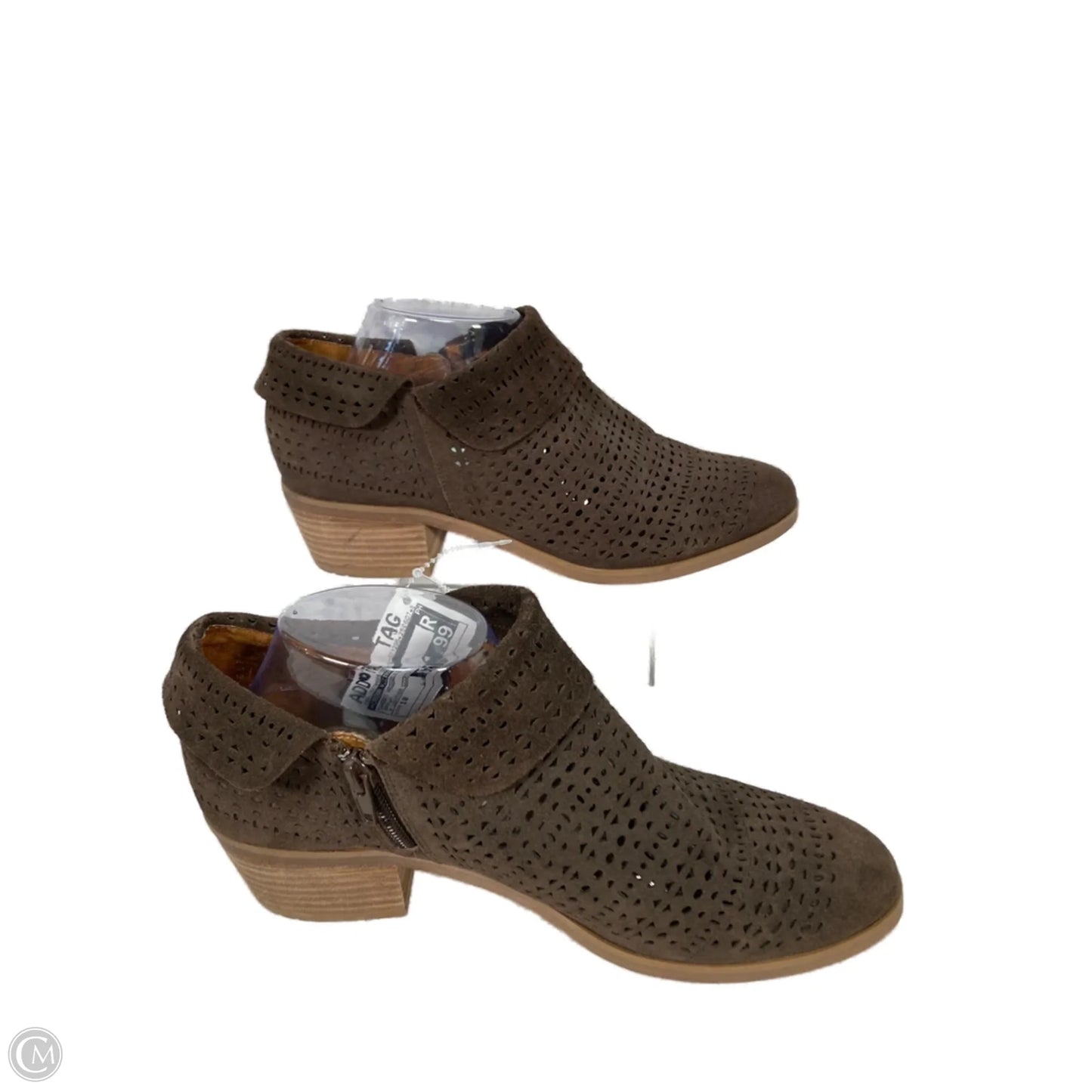 Shoes Heels Block By Crown Vintage In Brown, Size: 10