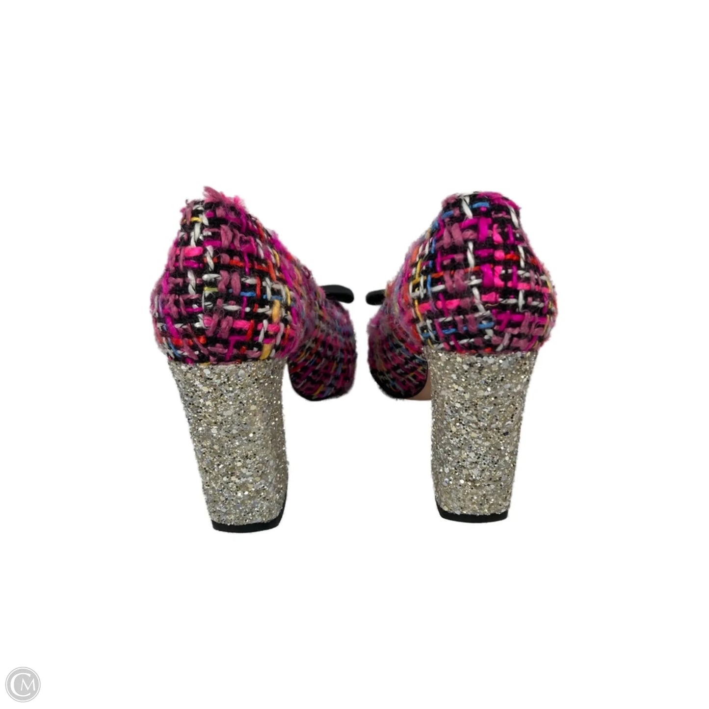 Shoes Heels Block By J. Crew In Black & Pink, Size: 6