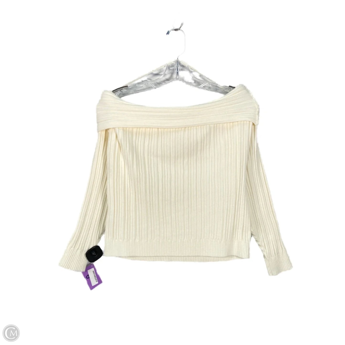 Sweater By Anthropologie In Cream, Size: S