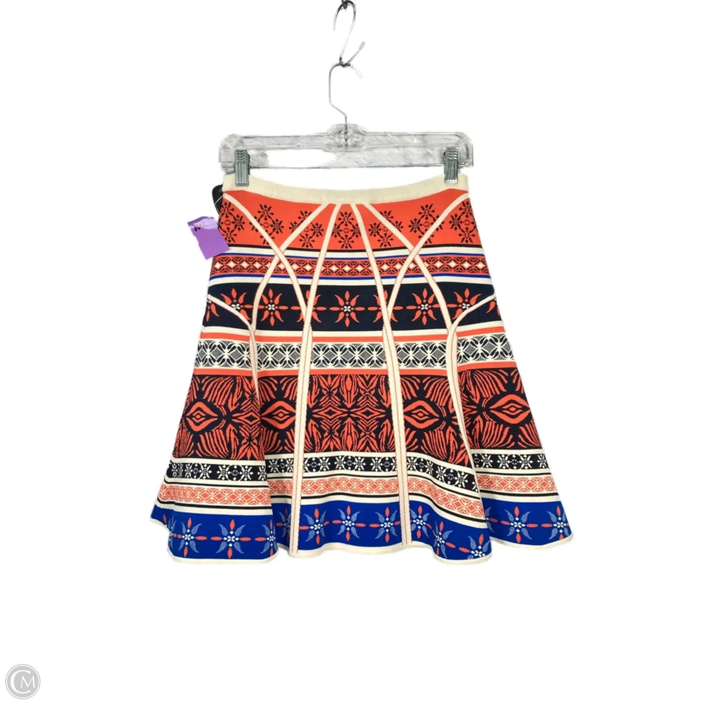 Skirt Designer By Diane Von Furstenberg In Blue & Orange, Size: 4