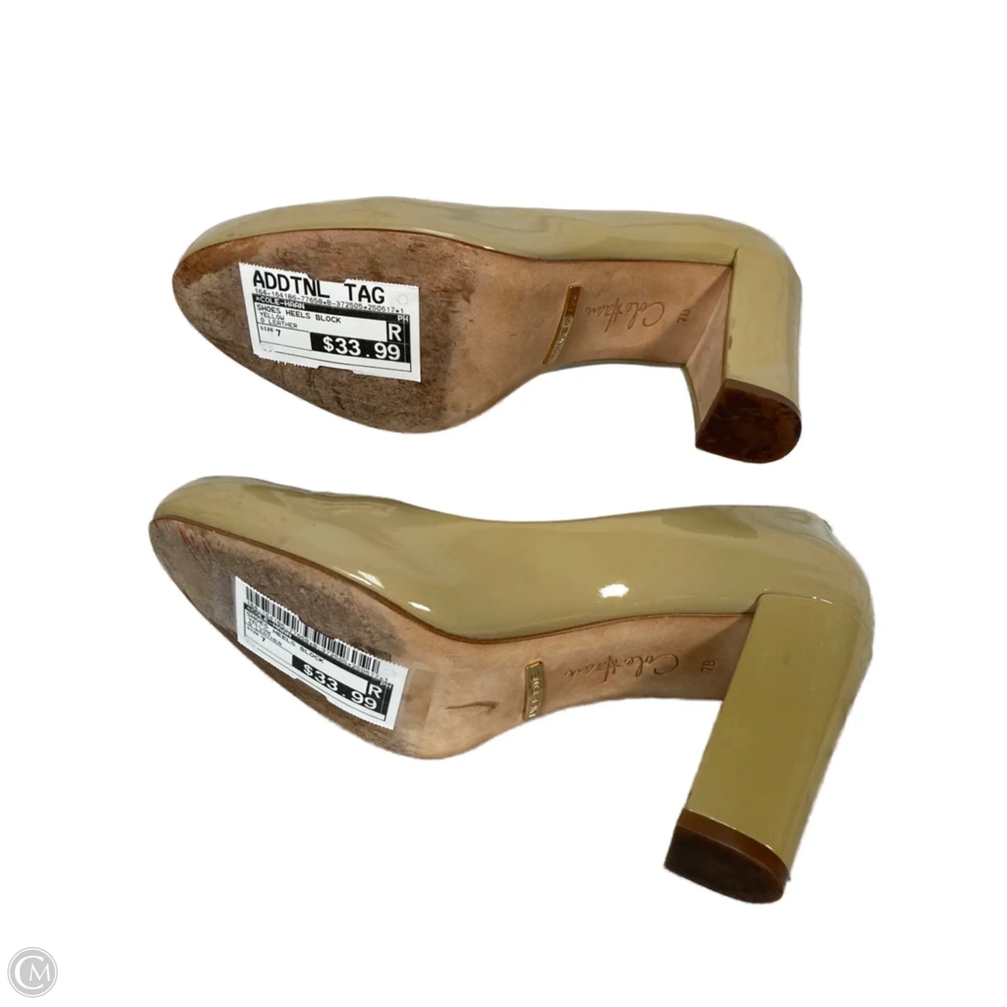 Shoes Heels Block By Cole-haan In Yellow, Size: 7