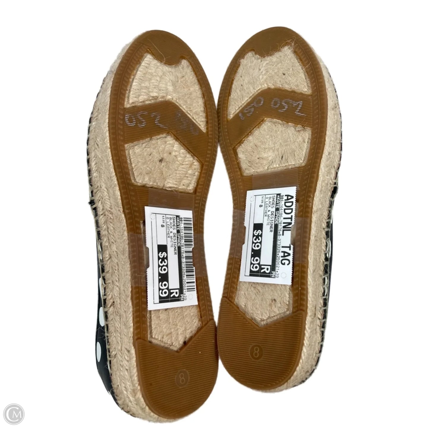 Shoes Designer By Kate Spade In Black & White, Size: 8
