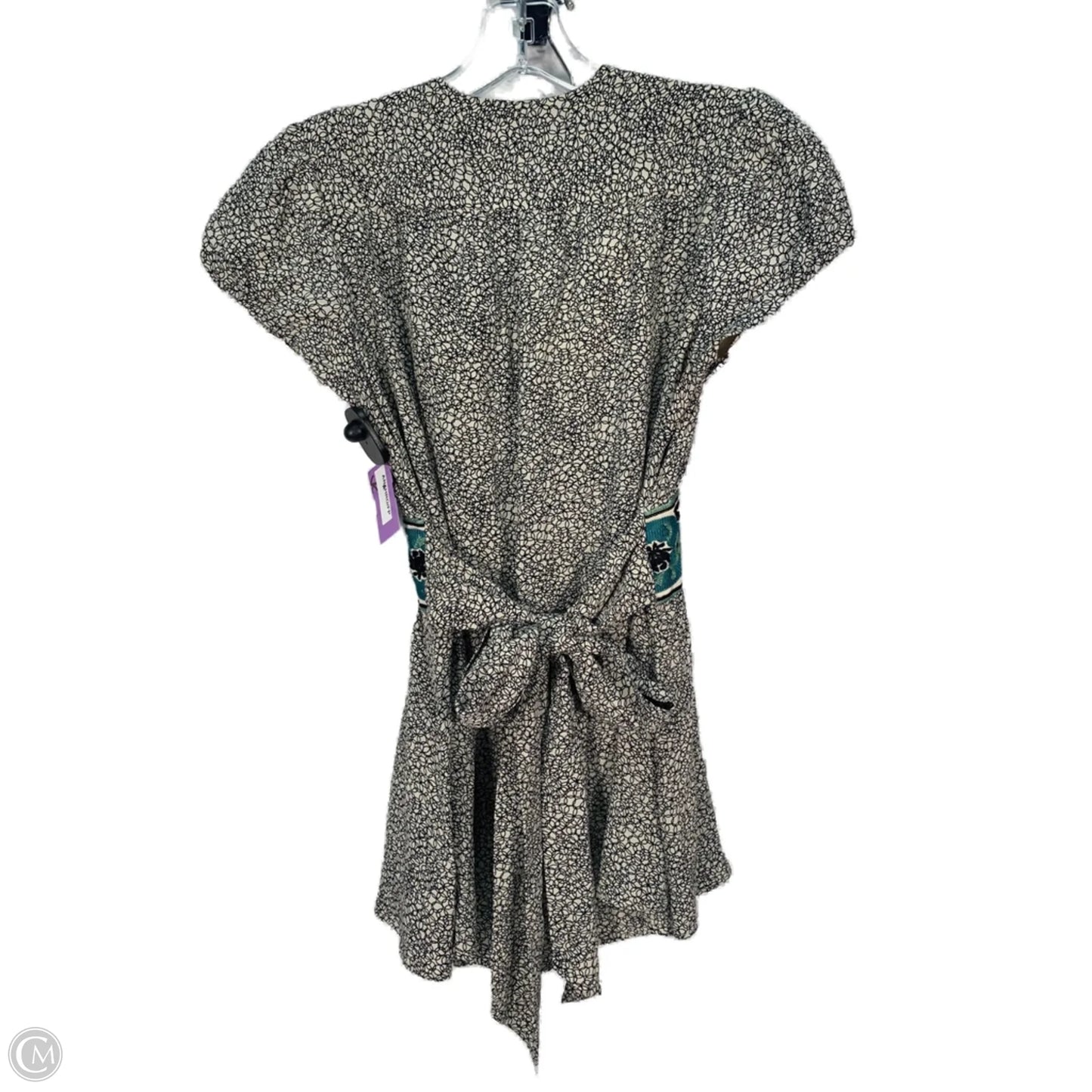 Top Short Sleeve By Corey Lynn Calter In Black & Cream, Size: Xs