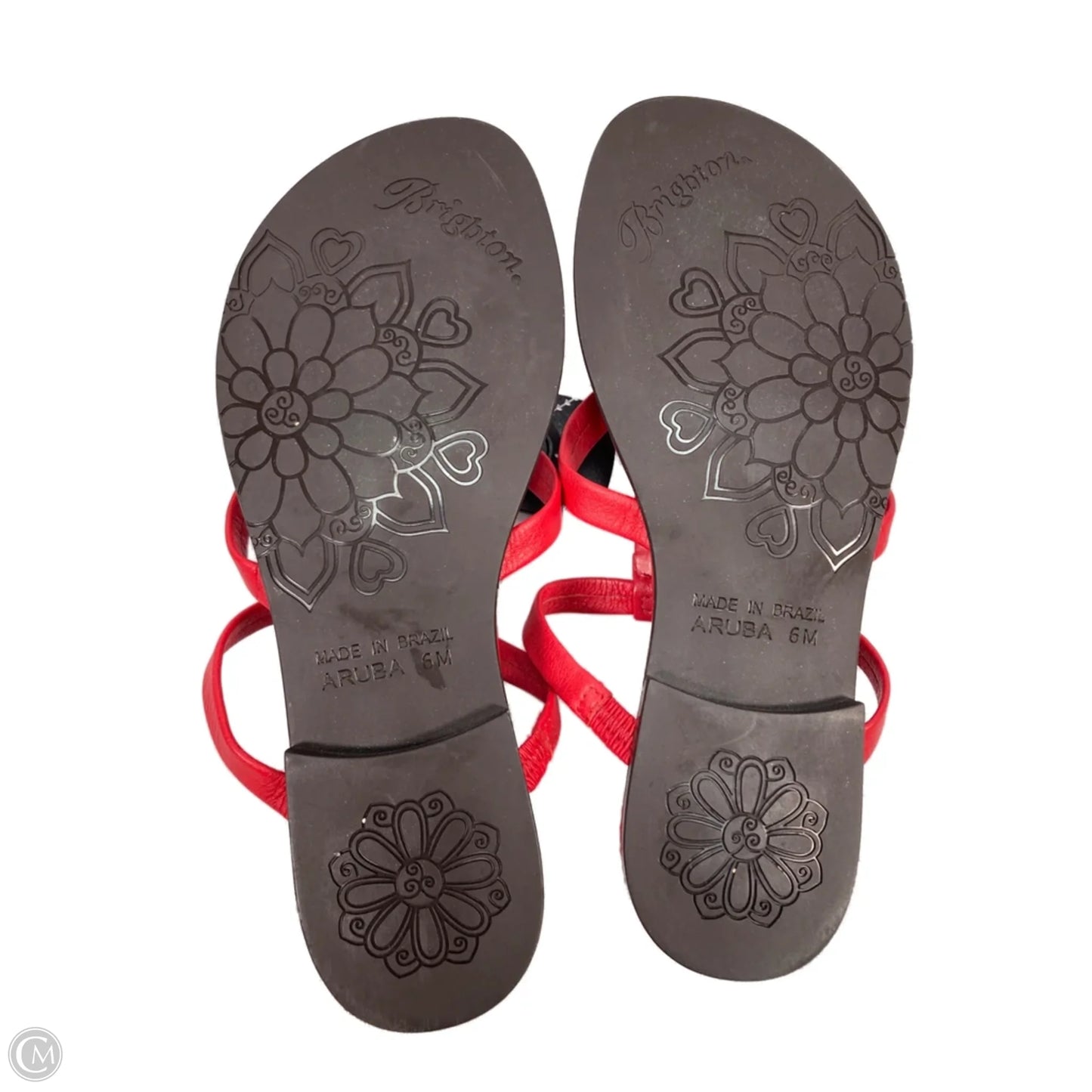 Sandals Flats By Brighton In Red, Size: 6