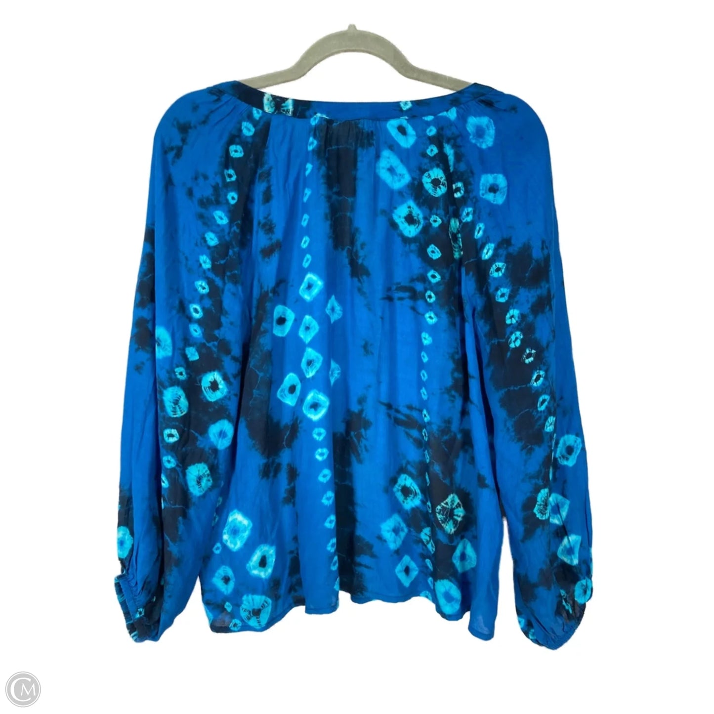 Top Long Sleeve By Velvet By Graham & Spencer In Blue, Size: L