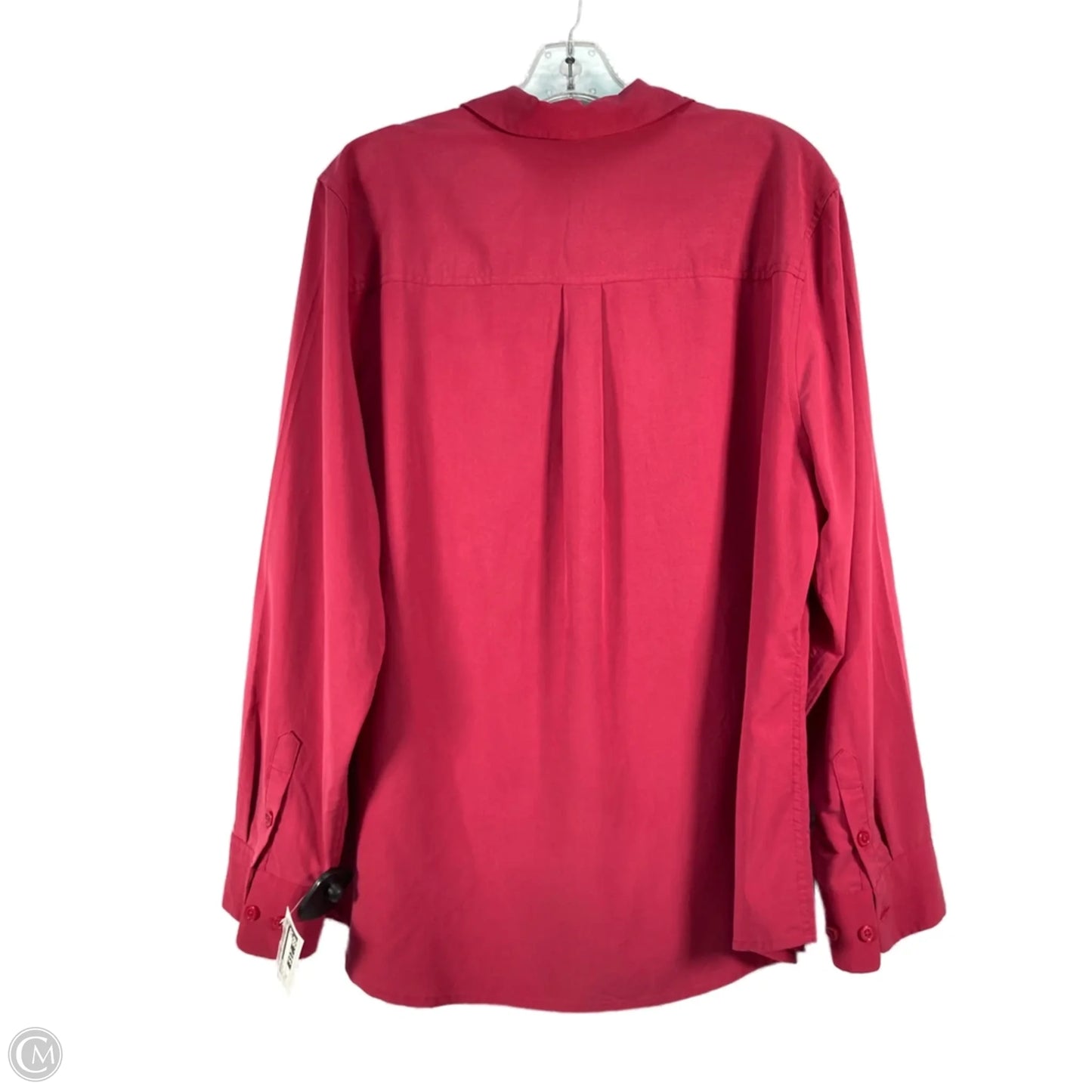 Blouse Long Sleeve By Chicos In Pink, Size: Xl