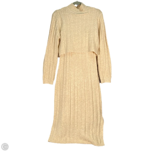 Dress Sweater By Current Air In Tan, Size: Xs