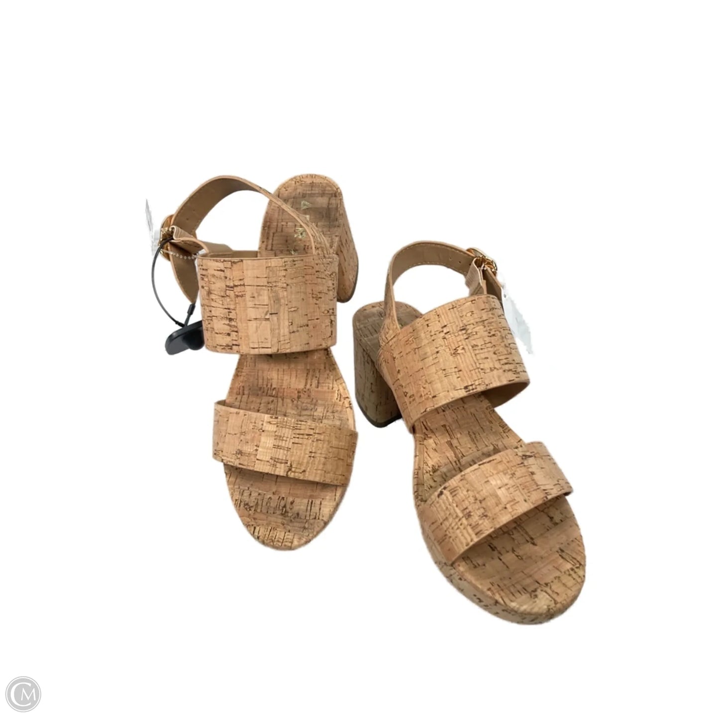 Sandals Heels Block By Aerosoles In Tan, Size: 11