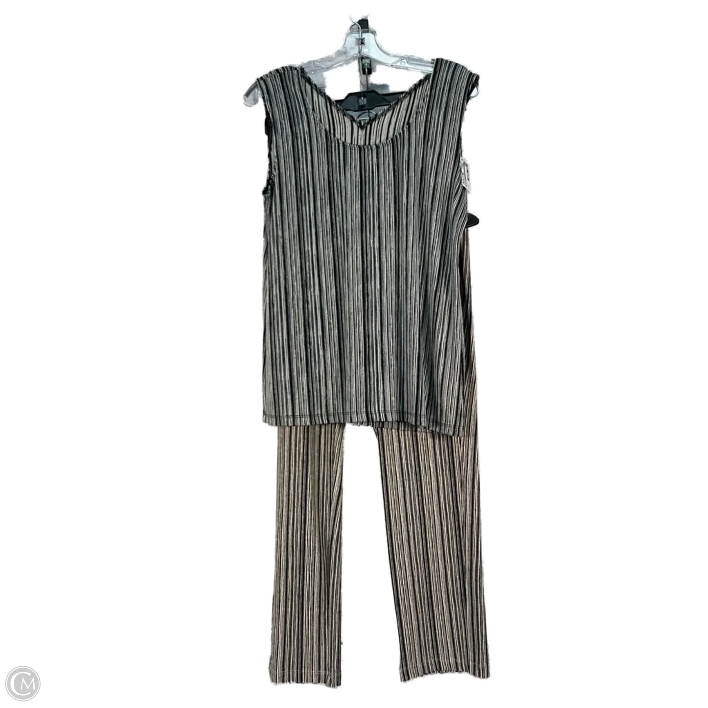 Pants Set 2pc By Chicos In Black & Cream, Size: 8